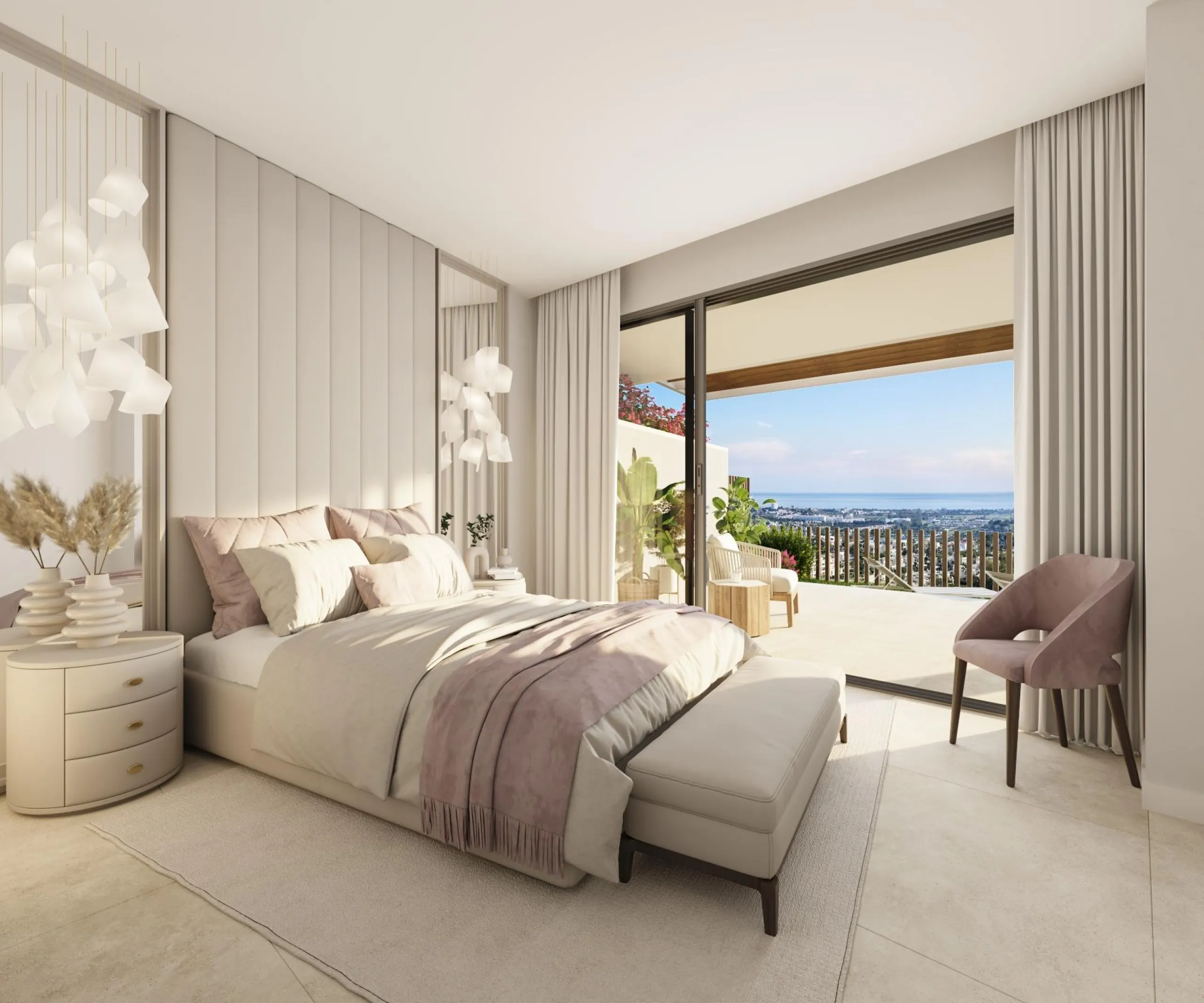 EXCLUSIVE URBANISATION WITH SEA VIEWS ON THE COSTA DEL SOL& & Development of 56 exclusive 3 and 4 bedroom homes with panoramic sea views, distributed in 7 blocks with only 2 homes per floor, which further increases their exclusivity. Fully equipped 