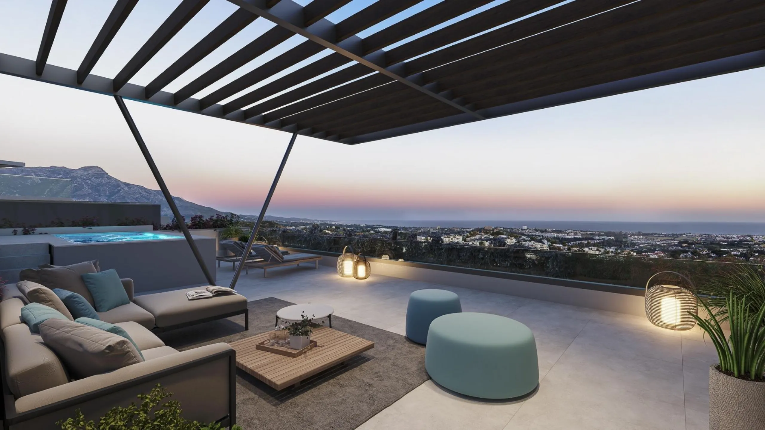 EXCLUSIVE URBANISATION WITH SEA VIEWS ON THE COSTA DEL SOL& & Development of 56 exclusive 3 and 4 bedroom homes with panoramic sea views, distributed in 7 blocks with only 2 homes per floor, which further increases their exclusivity. Fully equipped 