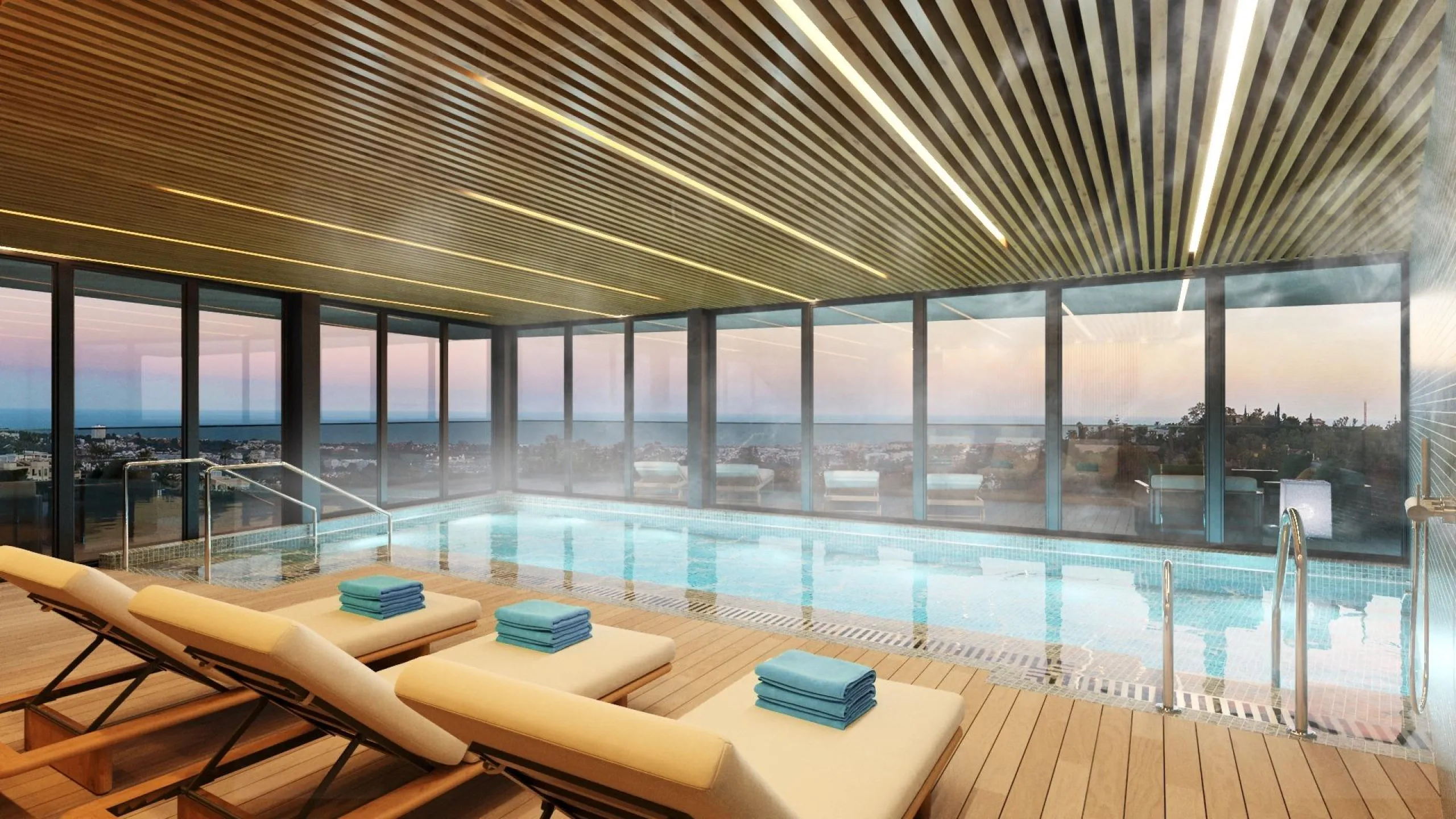EXCLUSIVE URBANISATION WITH SEA VIEWS ON THE COSTA DEL SOL& & Development of 56 exclusive 3 and 4 bedroom homes with panoramic sea views, distributed in 7 blocks with only 2 homes per floor, which further increases their exclusivity. Fully equipped 