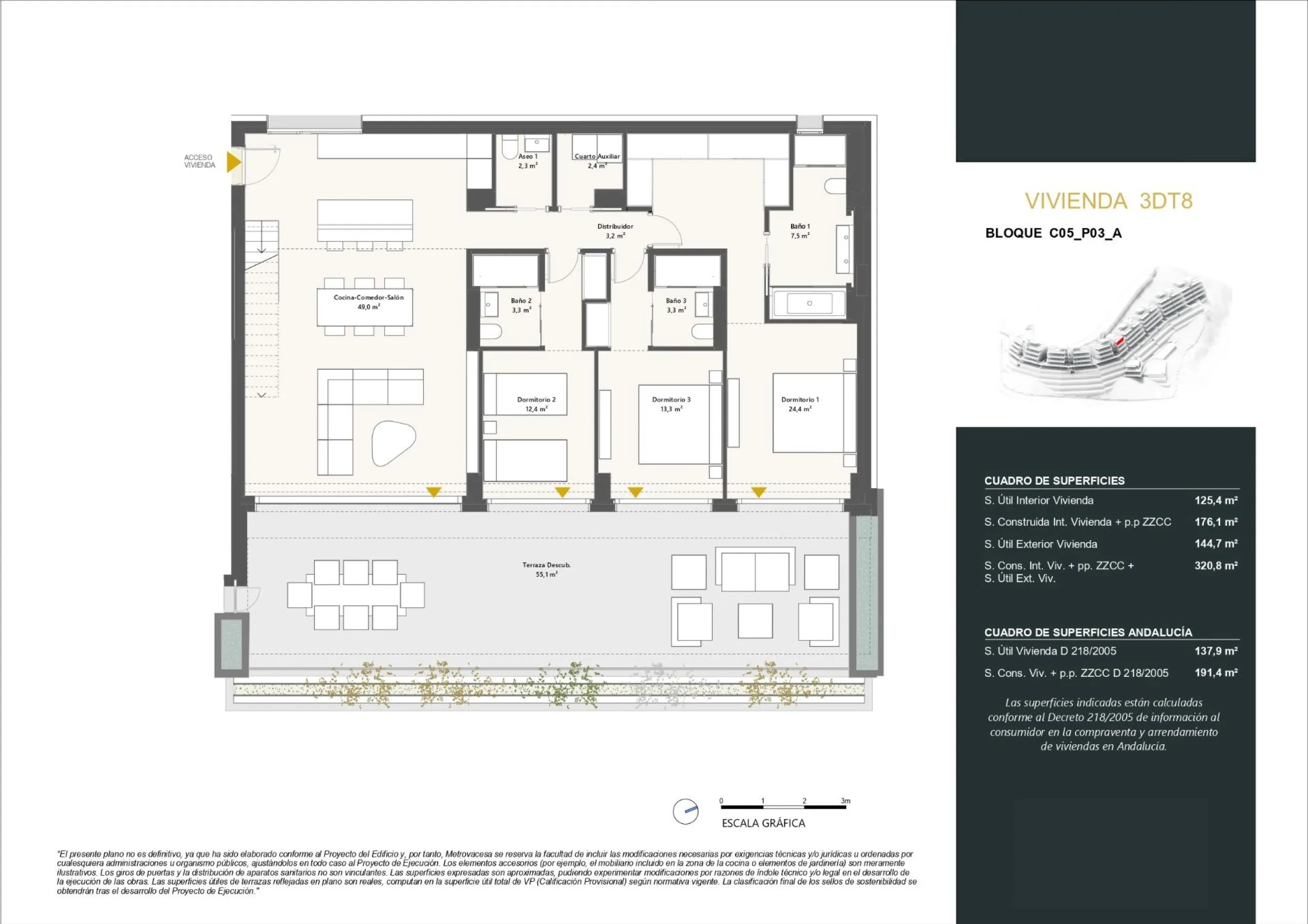 EXCLUSIVE URBANISATION WITH SEA VIEWS ON THE COSTA DEL SOL& & Development of 56 exclusive 3 and 4 bedroom homes with panoramic sea views, distributed in 7 blocks with only 2 homes per floor, which further increases their exclusivity. Fully equipped 