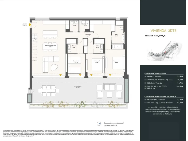 EXCLUSIVE URBANISATION WITH SEA VIEWS ON THE COSTA DEL SOL& & Development of 56 exclusive 3 and 4 bedroom homes with panoramic sea views, distributed in 7 blocks with only 2 homes per floor, which further increases their exclusivity. Fully equipped 