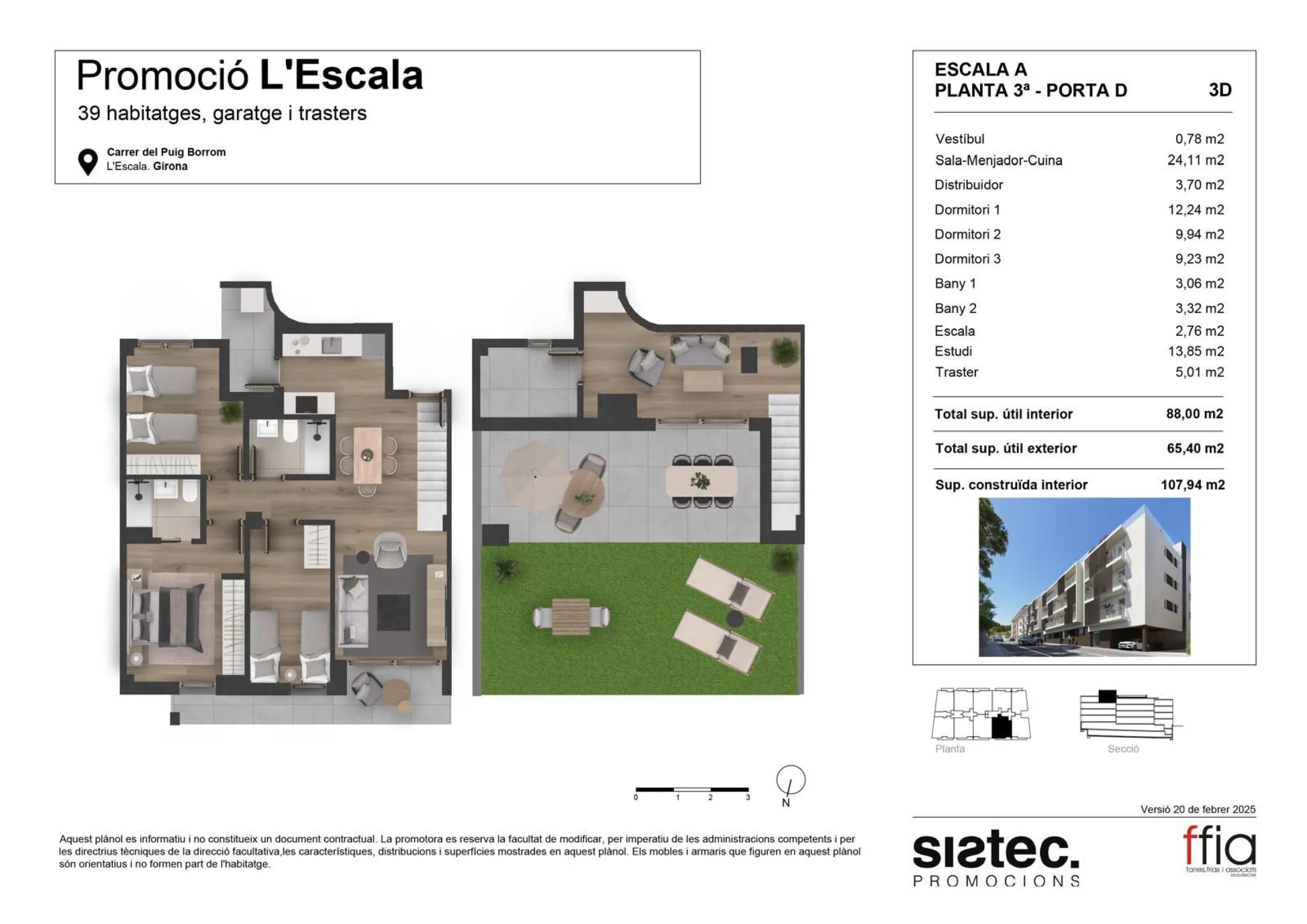 Obra nueva en la Escala , Gerona