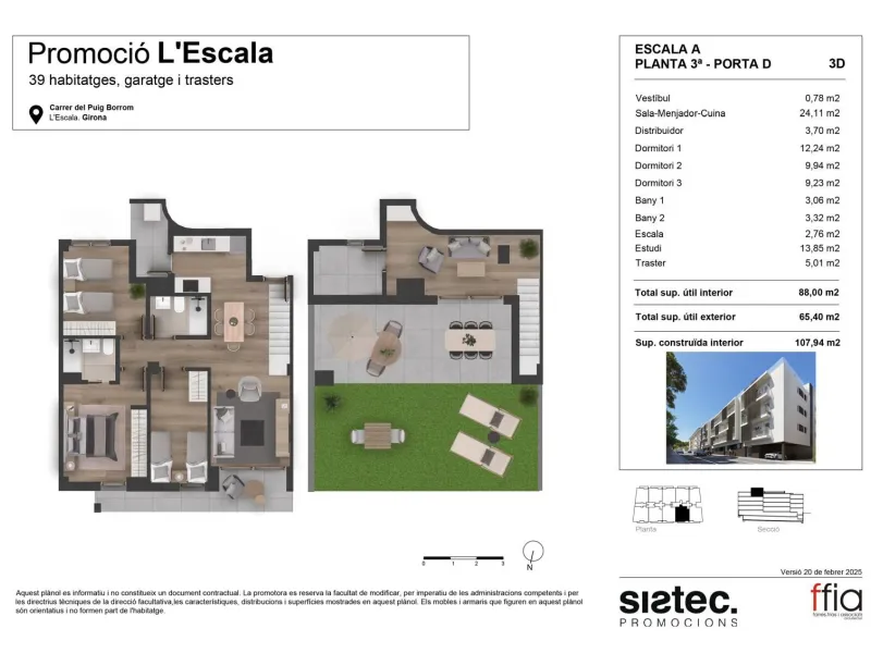 Obra nueva en la Escala , Gerona