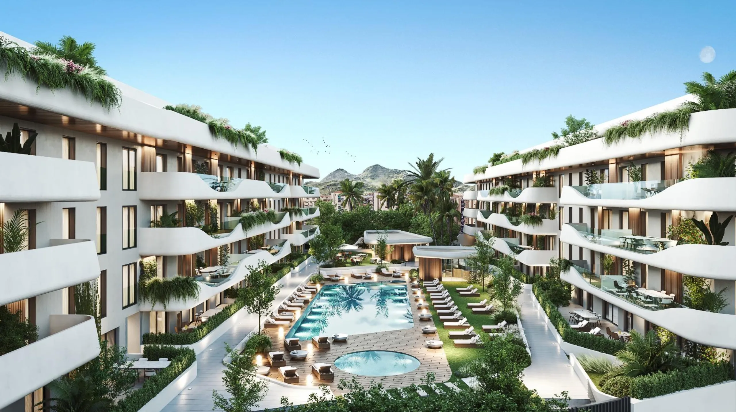 LUXURY FLATS IN SAN PEDRO DE ALCÁNTARA& & Exclusive complex of luxury flats. Flats and penthouses from 2 to 4 bedrooms, with spacious interiors of up to 195 m2 and fabulous terraces of up to 189 m2. Air conditioning by aerothermal heating, fitted ki
