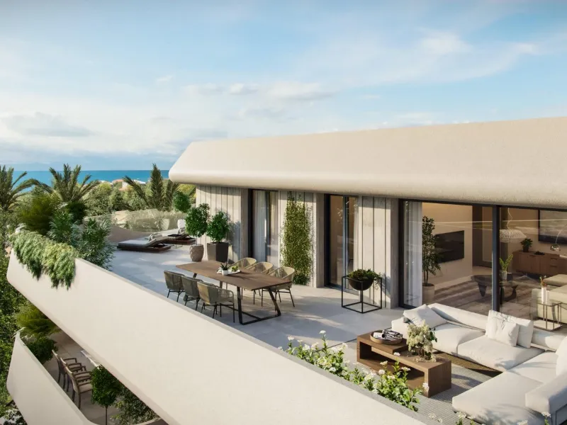 LUXURY FLATS IN SAN PEDRO DE ALCÁNTARA& & Exclusive complex of luxury flats. Flats and penthouses from 2 to 4 bedrooms, with spacious interiors of up to 195 m2 and fabulous terraces of up to 189 m2. Air conditioning by aerothermal heating, fitted ki
