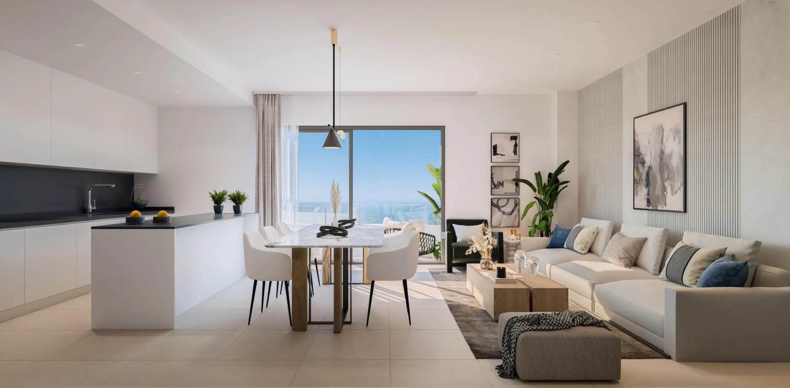 EXCLUSIVE HOMES WITH SEA VIEWS ON THE COSTA DEL SOL& & Exclusive 2 and 3 bedroom homes, including ground floor apartments with private garden and penthouses with panoramic solarium, from where you can enjoy privileged views of the sea and the bay. A