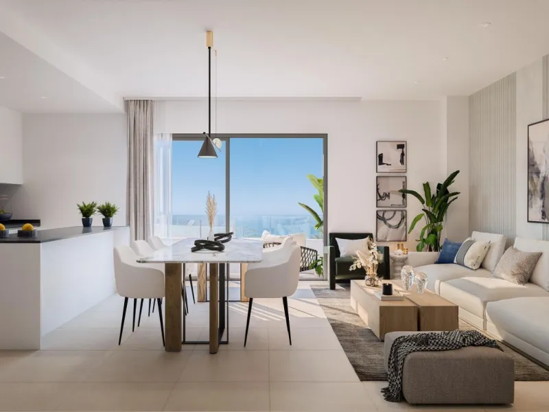 EXCLUSIVE HOMES WITH SEA VIEWS ON THE COSTA DEL SOL& & Exclusive 2 and 3 bedroom homes, including ground floor apartments with private garden and penthouses with panoramic solarium, from where you can enjoy privileged views of the sea and the bay. A