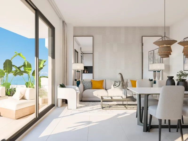 EXCLUSIVE HOMES WITH SEA VIEWS ON THE COSTA DEL SOL& & Exclusive 2 and 3 bedroom homes, including ground floor apartments with private garden and penthouses with panoramic solarium, from where you can enjoy privileged views of the sea and the bay. A