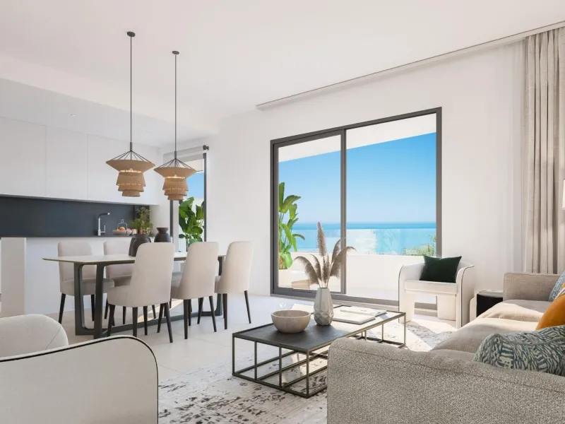 EXCLUSIVE HOMES WITH SEA VIEWS ON THE COSTA DEL SOL& & Exclusive 2 and 3 bedroom homes, including ground floor apartments with private garden and penthouses with panoramic solarium, from where you can enjoy privileged views of the sea and the bay. A