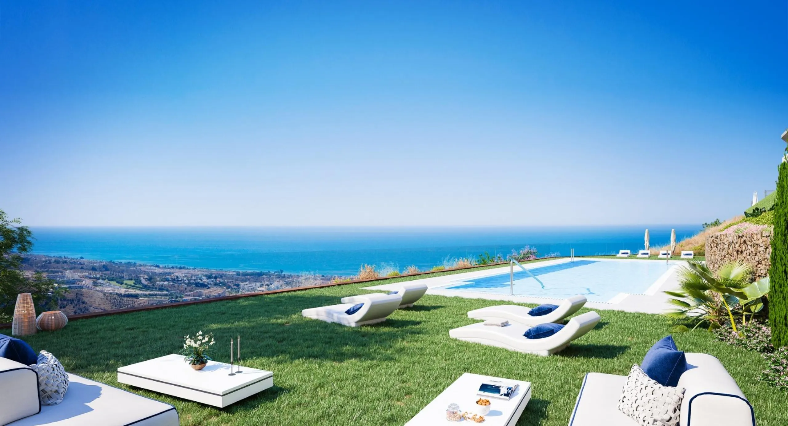 EXCLUSIVE HOMES WITH SEA VIEWS ON THE COSTA DEL SOL& & Exclusive 2 and 3 bedroom homes, including ground floor apartments with private garden and penthouses with panoramic solarium, from where you can enjoy privileged views of the sea and the bay. A