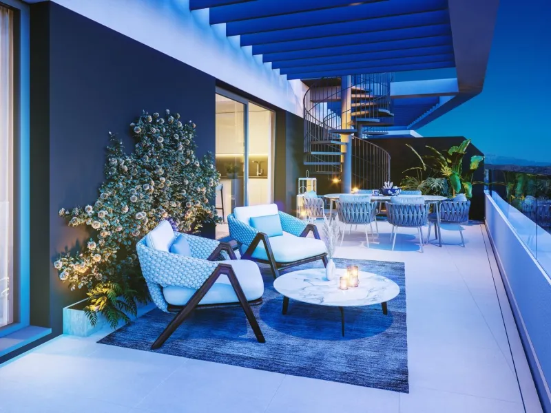 EXCLUSIVE HOMES WITH SEA VIEWS ON THE COSTA DEL SOL& & Exclusive 2 and 3 bedroom homes, including ground floor apartments with private garden and penthouses with panoramic solarium, from where you can enjoy privileged views of the sea and the bay. A