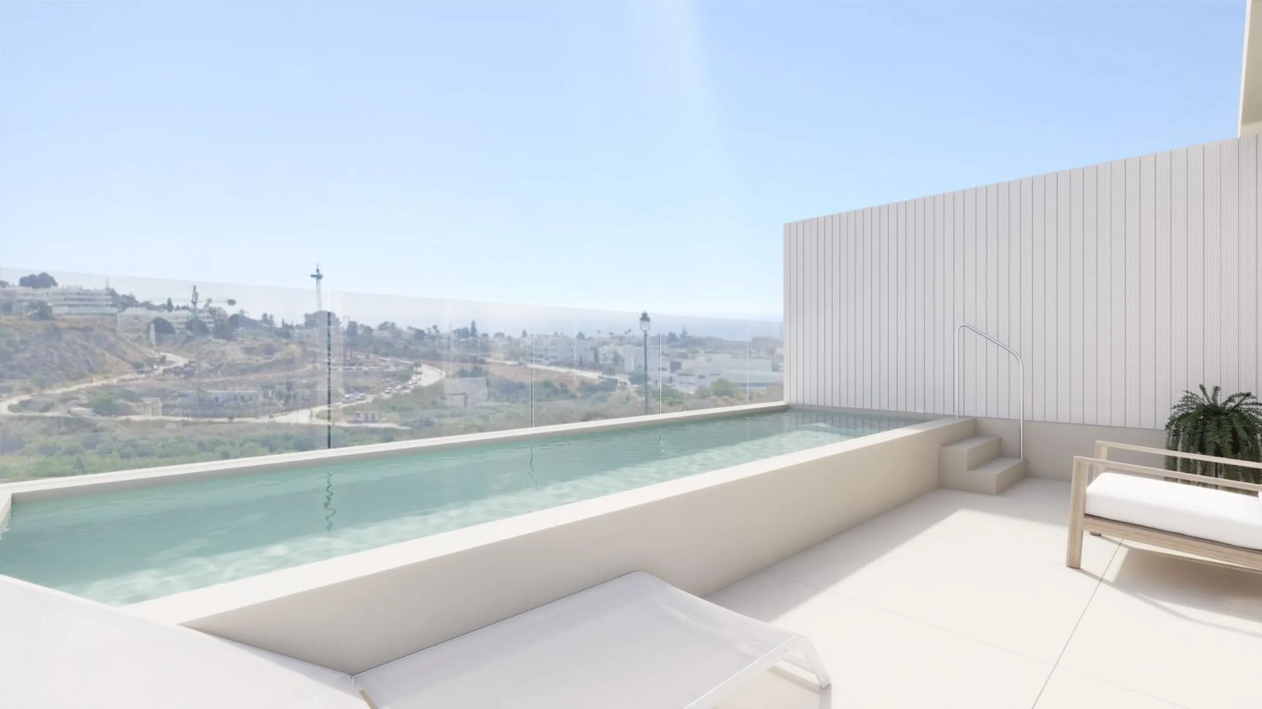 SEMI-DETACHED VILLAS WITH SEA AND GOLF COURSE VIEWS& & Project of 10 semi-detached villas, with stunning views of the sea, the golf course and the mountains. Each villa has 4 bedrooms, as well as a room that can be used as an office or laundry room.