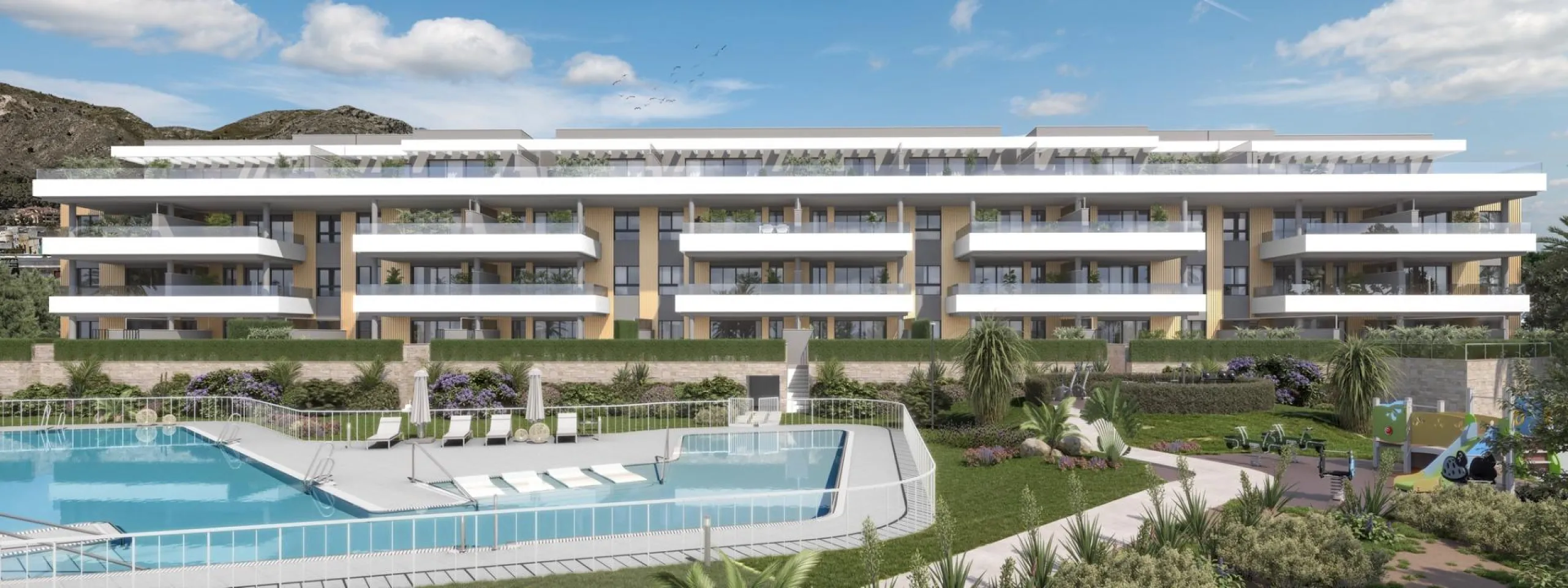 PRIVILEGED ENCLAVE WITH EXCELLENT VIEWS& & Residential complex made up of 37 homes with 2, 3 and 4 bedrooms, and 2 semi-detached houses, where you can enjoy the privacy and tranquillity of your own home, with spacious terraces designed to experience