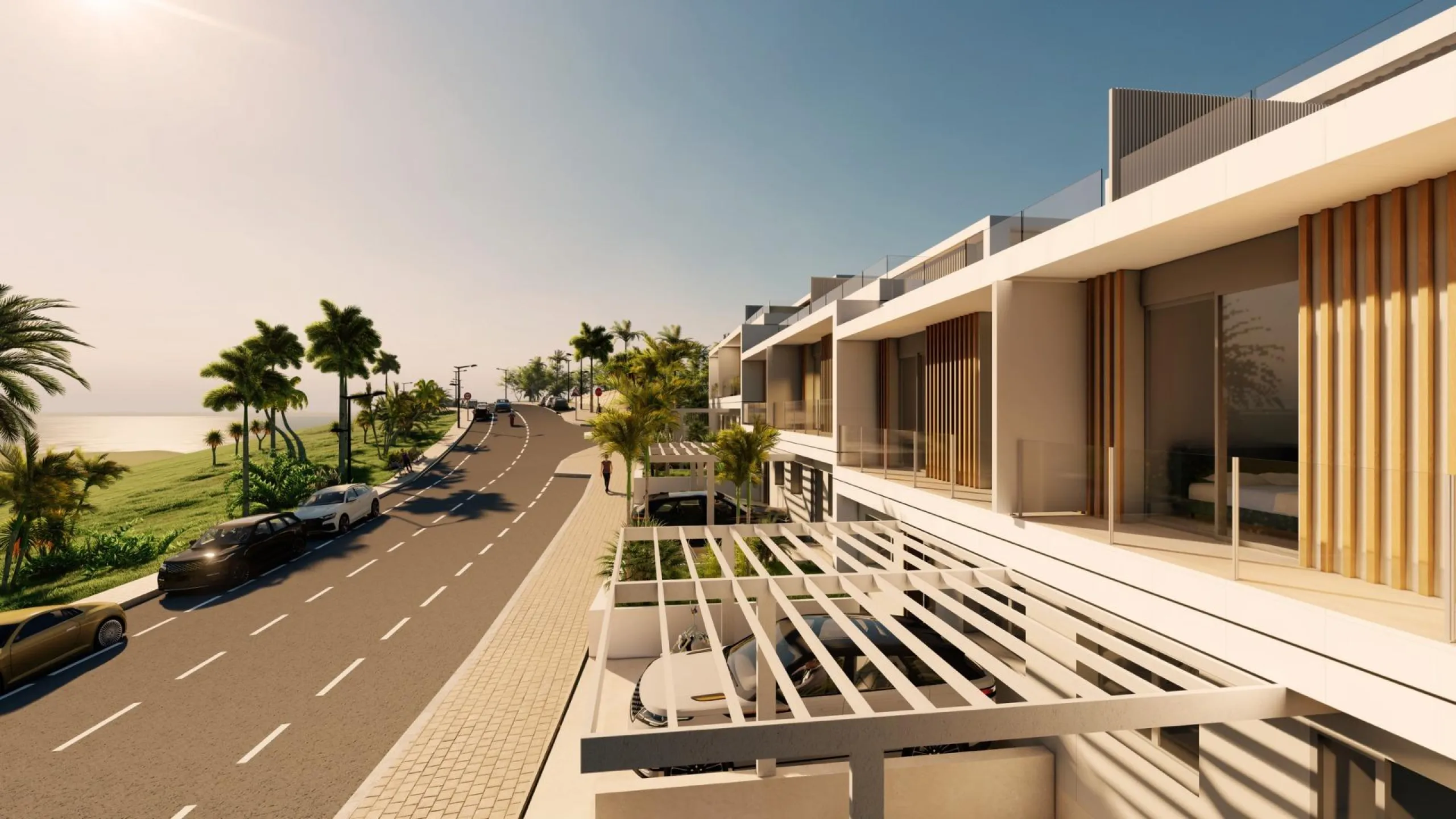 SEMI-DETACHED VILLAS WITH SEA AND GOLF COURSE VIEWS& & Project of 10 semi-detached villas, with stunning views of the sea, the golf course and the mountains. Each villa has 4 bedrooms, as well as a room that can be used as an office or laundry room.