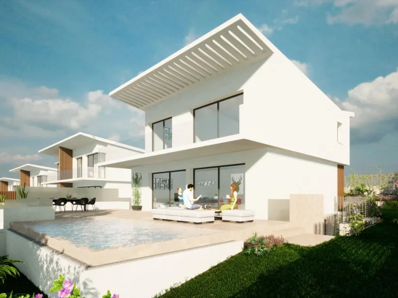 EXCLUSIVE VILLA COMPLEX BETWEEN FUENGIROLA AND MARBELLA& & Exclusive gated complex of only 16 semi-detached, semi-detached and detached villas in contemporary style. Designed with a Mediterranean spirit, due to their proximity to the sea and the Gol