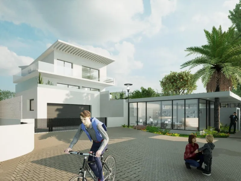EXCLUSIVE VILLA COMPLEX BETWEEN FUENGIROLA AND MARBELLA& & Exclusive gated complex of only 16 semi-detached, semi-detached and detached villas in contemporary style. Designed with a Mediterranean spirit, due to their proximity to the sea and the Gol