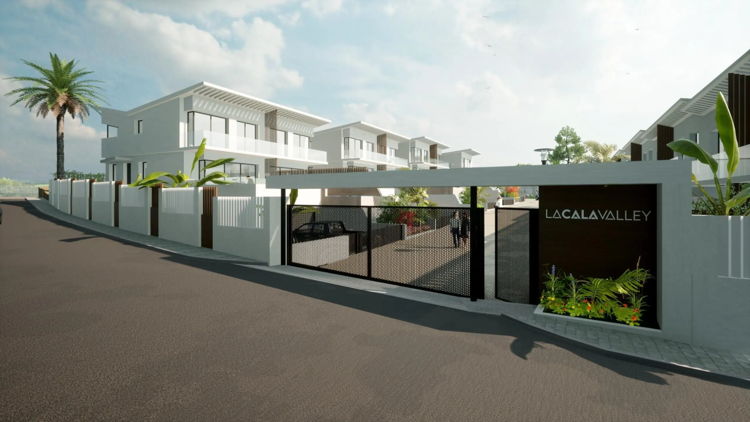 EXCLUSIVE VILLA COMPLEX BETWEEN FUENGIROLA AND MARBELLA& & Exclusive gated complex of only 16 semi-detached, semi-detached and detached villas in contemporary style. Designed with a Mediterranean spirit, due to their proximity to the sea and the Gol