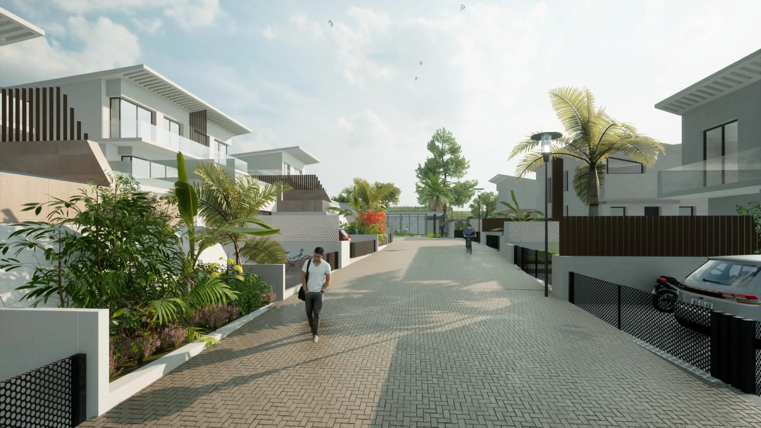 EXCLUSIVE VILLA COMPLEX BETWEEN FUENGIROLA AND MARBELLA& & Exclusive gated complex of only 16 semi-detached, semi-detached and detached villas in contemporary style. Designed with a Mediterranean spirit, due to their proximity to the sea and the Gol