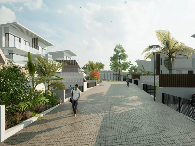 EXCLUSIVE VILLA COMPLEX BETWEEN FUENGIROLA AND MARBELLA& & Exclusive gated complex of only 16 semi-detached, semi-detached and detached villas in contemporary style. Designed with a Mediterranean spirit, due to their proximity to the sea and the Gol