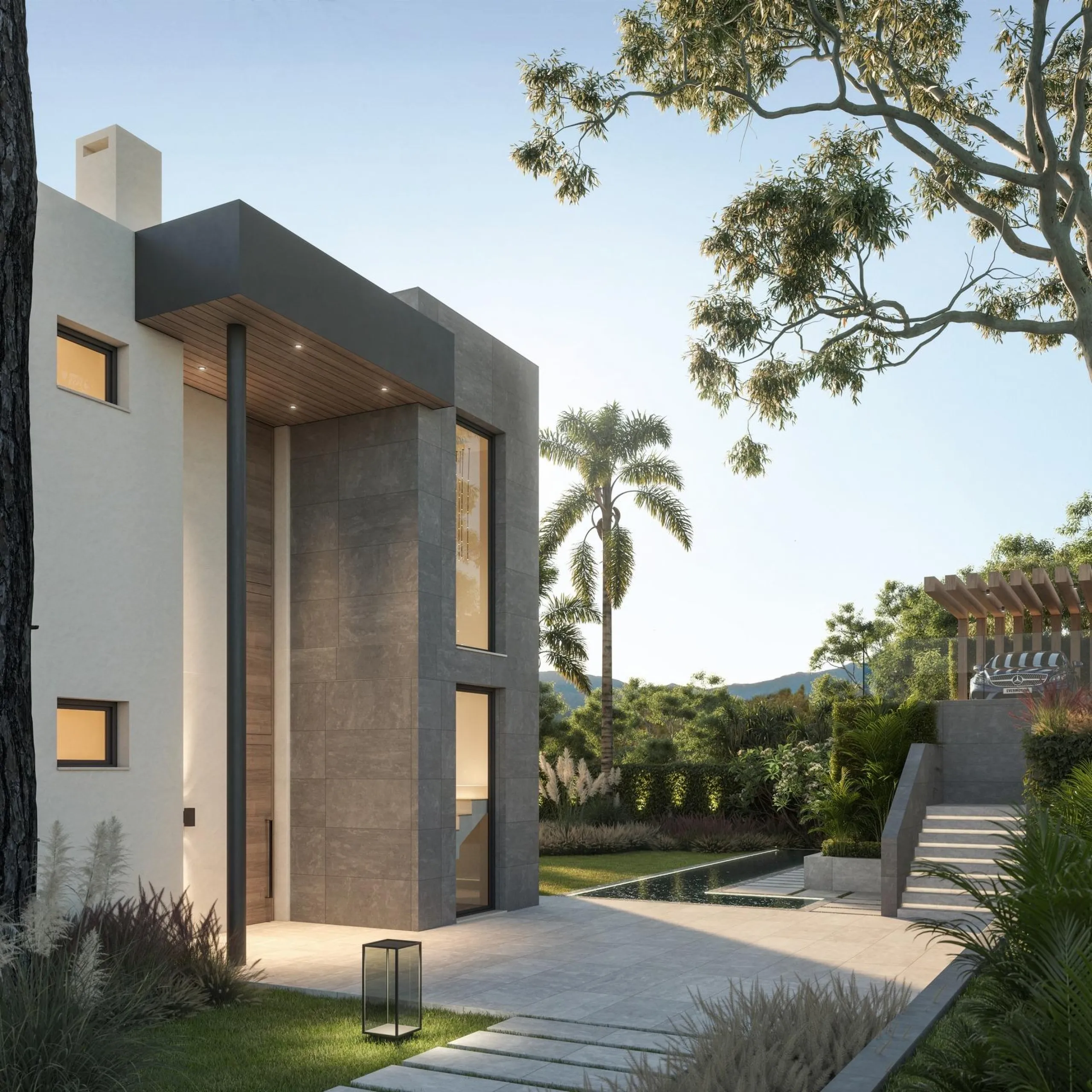 EXCLUSIVE COMPLEX WITH THE BEST GOLF AND SEA VIEWS IN MIJAS& & New luxury project of only 13 magnificent villas, each with 4 en-suite bedrooms. Three of the bedrooms are located on the upper floor, while the fourth is located next to the living room