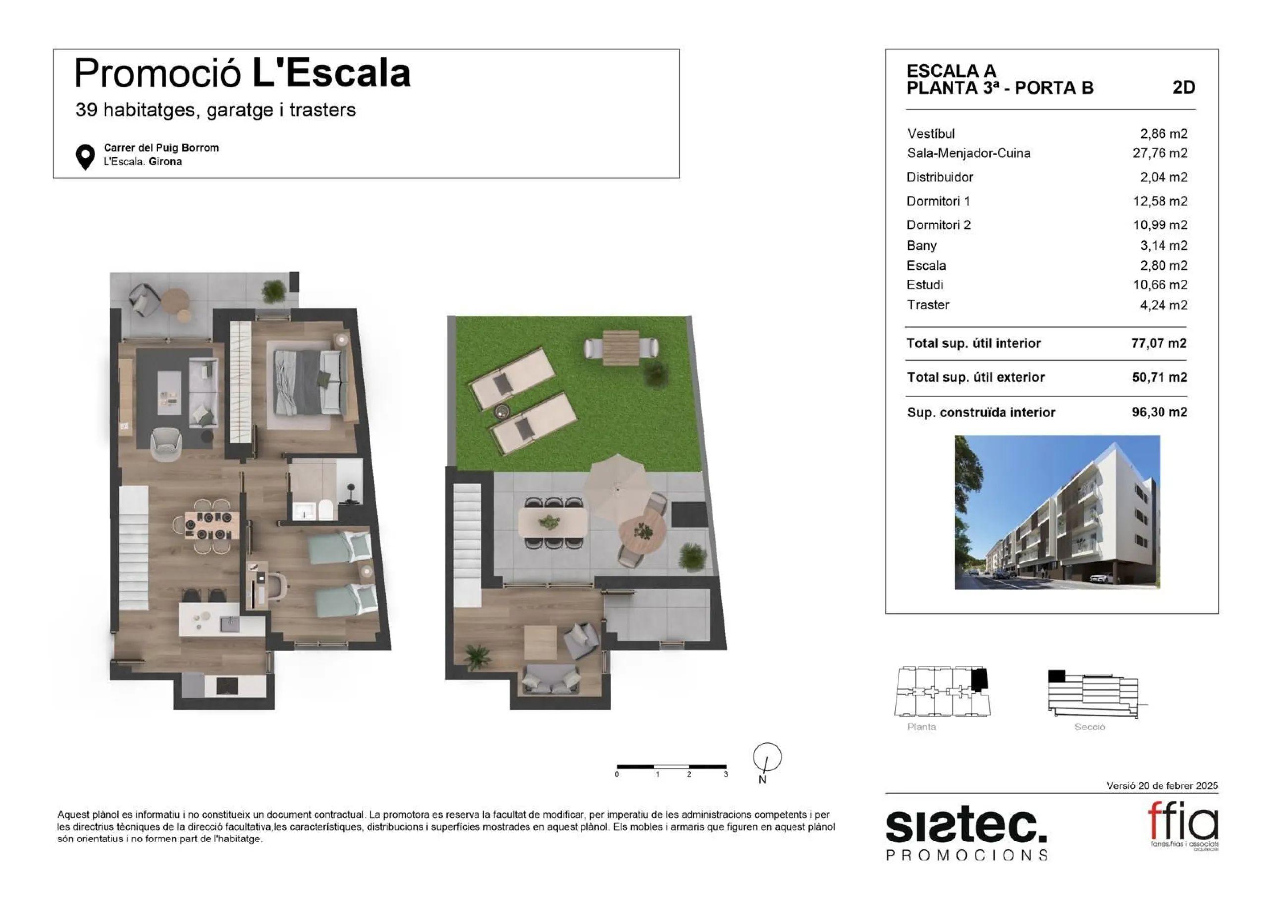Obra nueva en la Escala , Gerona