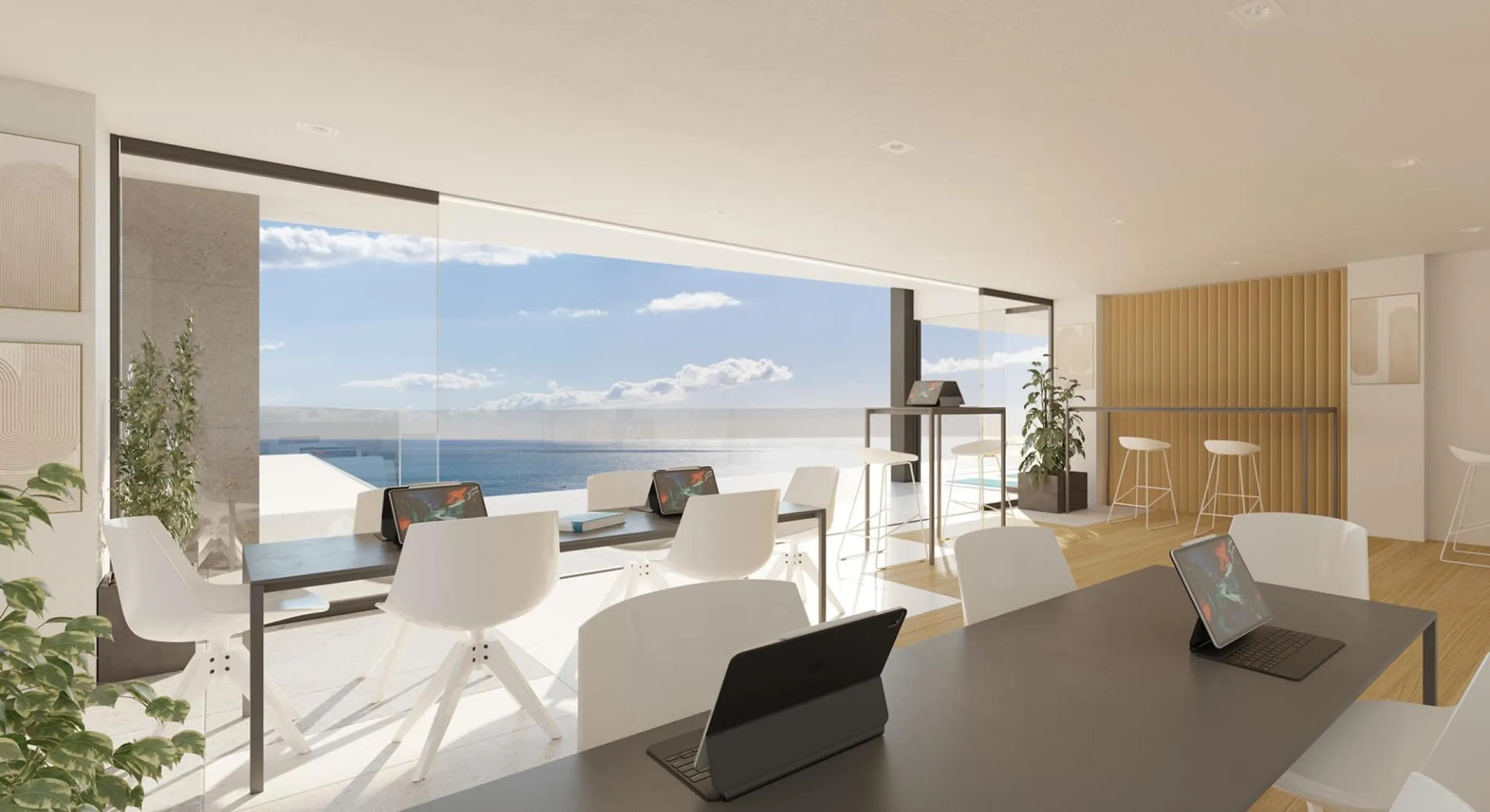 LUXURY RESIDENTIAL COMPLEX WITH SEA VIEWS IN EL HIGUERÓN & & Residential complex of 157 homes distributed in 4 buildings. The first two face east, with the properties arranged in such a way that some do not interfere with the views of the others, wh