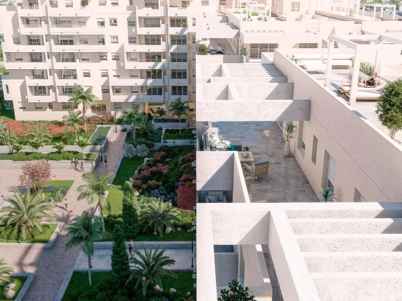 NEW BUILD PENTHOUSES IN NUEVA ANDALUCIA& & New Build residential of apartments and penthouses located in Nueva Andalucía, just a few minutes from Puerto Banús and San Pedro Alcántara, Marbella.& & A magnificent building with a modern style and