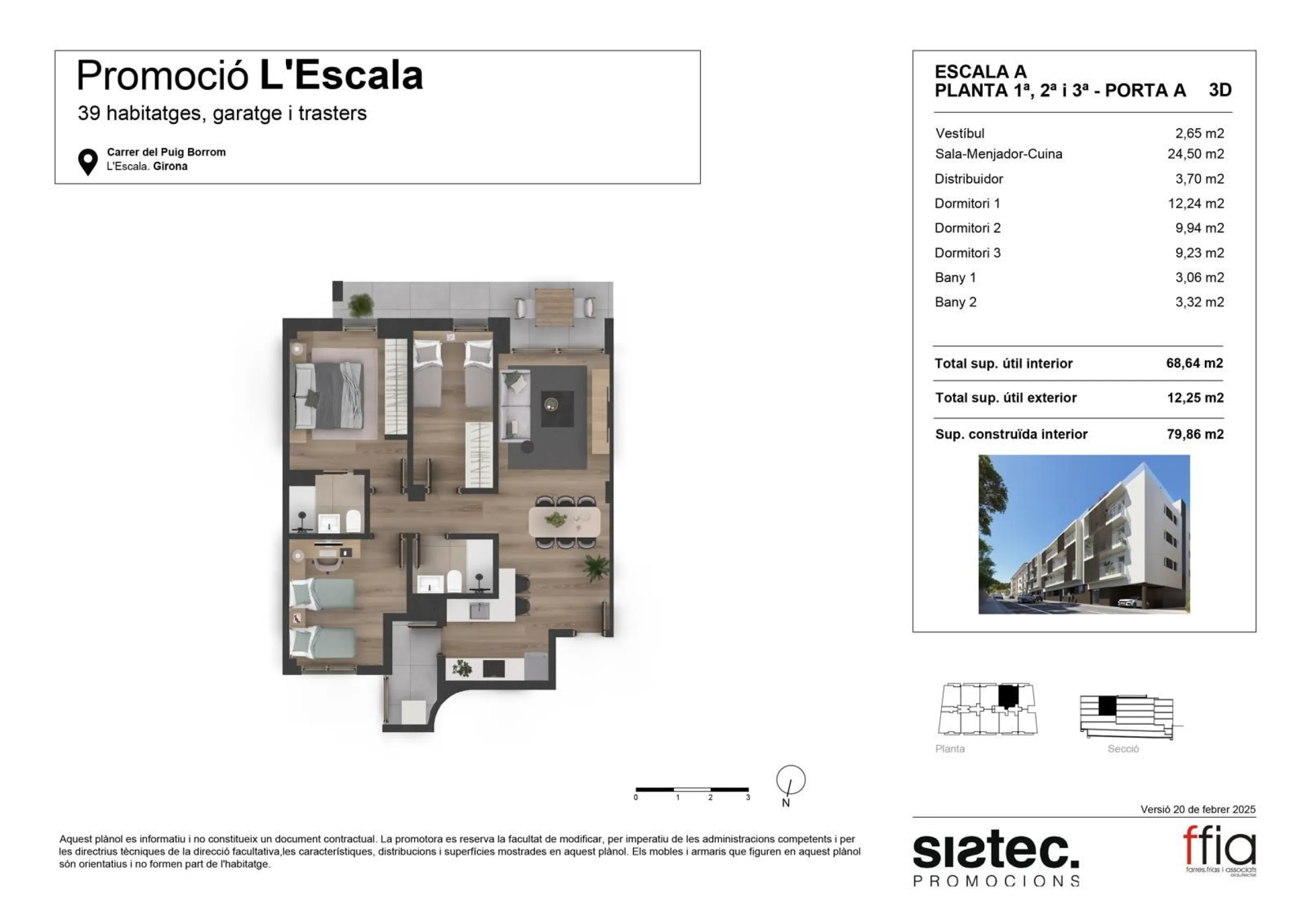 Obra nueva en la Escala , Gerona