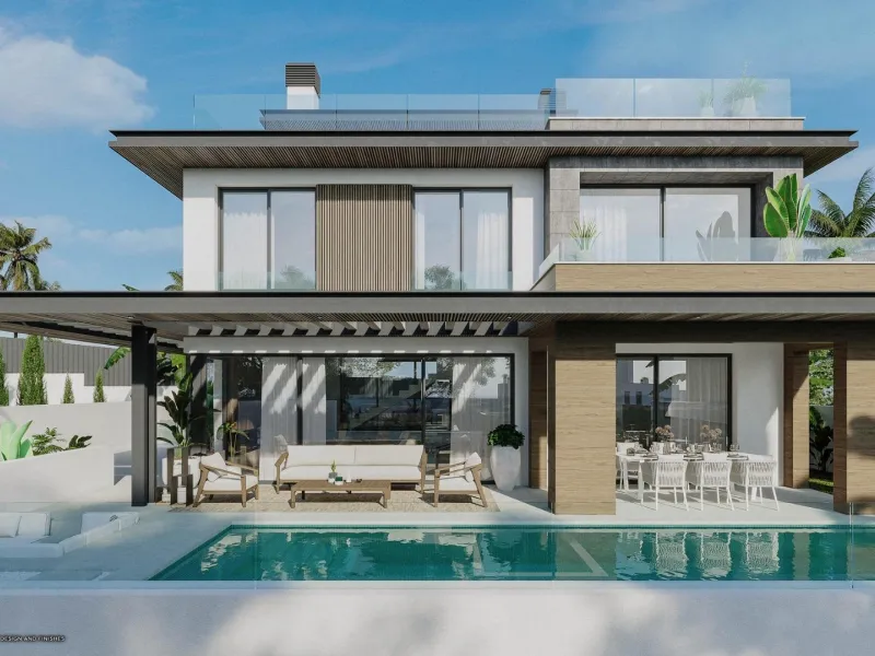 NEW BUILD LUXURY VILLAS IN CALA DE MIJAS& & New Build Promotion of 19 Luxury villas in a gated complex with one of the best amenities in Cala de Mijas, Malaga. & Villas with high standards of living and sensational features inside and out. Combin