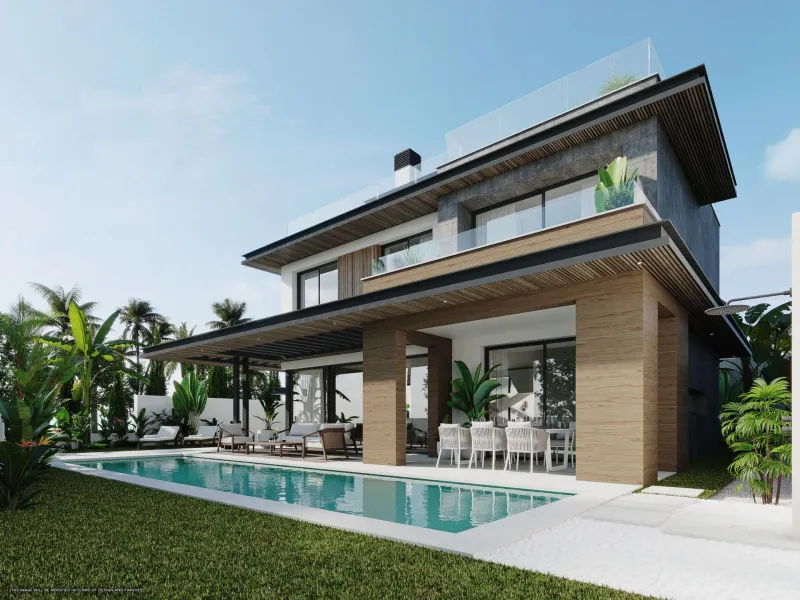 NEW BUILD LUXURY VILLAS IN CALA DE MIJAS& & New Build Promotion of 19 Luxury villas in a gated complex with one of the best amenities in Cala de Mijas, Malaga. & Villas with high standards of living and sensational features inside and out. Combin