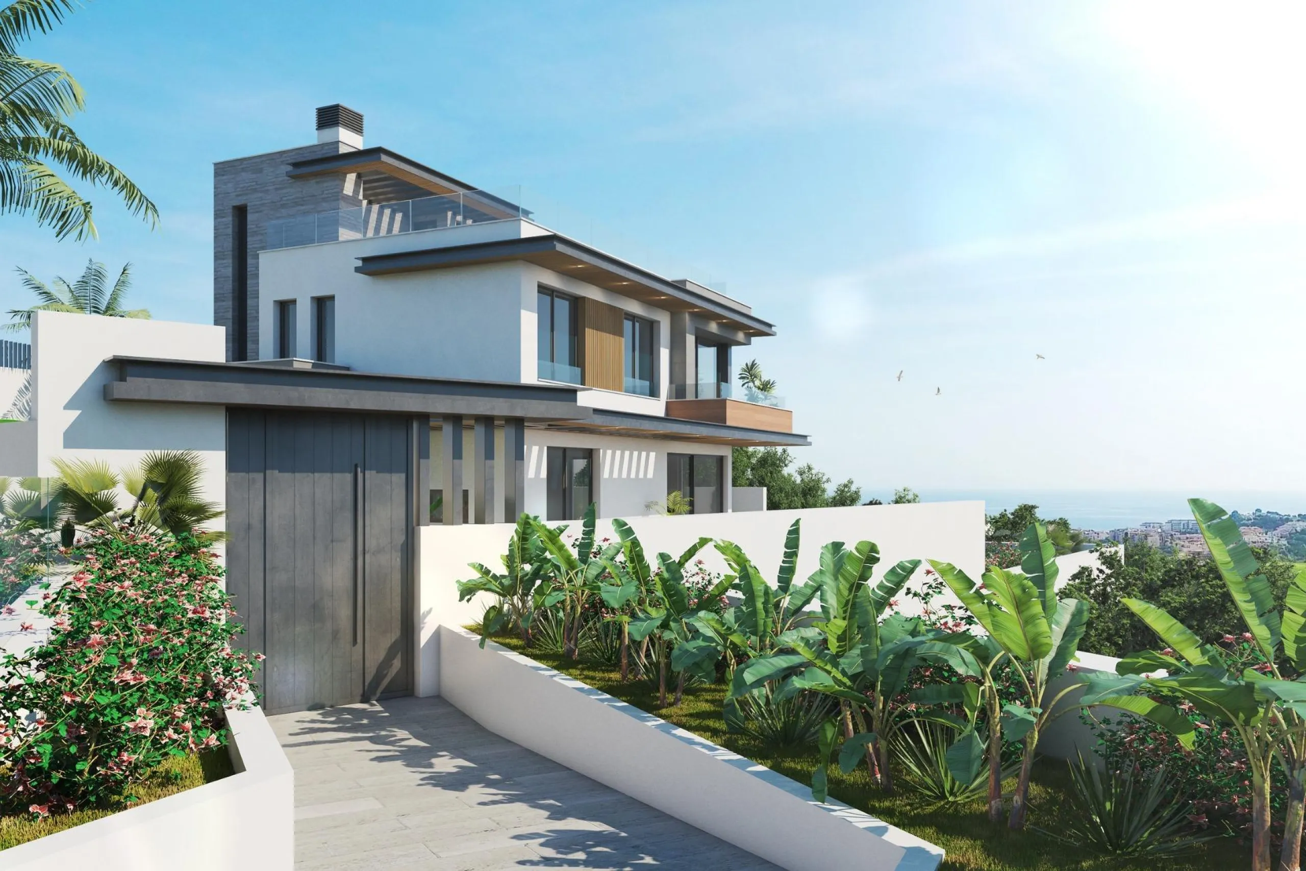 NEW BUILD LUXURY VILLAS IN CALA DE MIJAS& & New Build Promotion of 19 Luxury villas in a gated complex with one of the best amenities in Cala de Mijas, Malaga. & Villas with high standards of living and sensational features inside and out. Combin