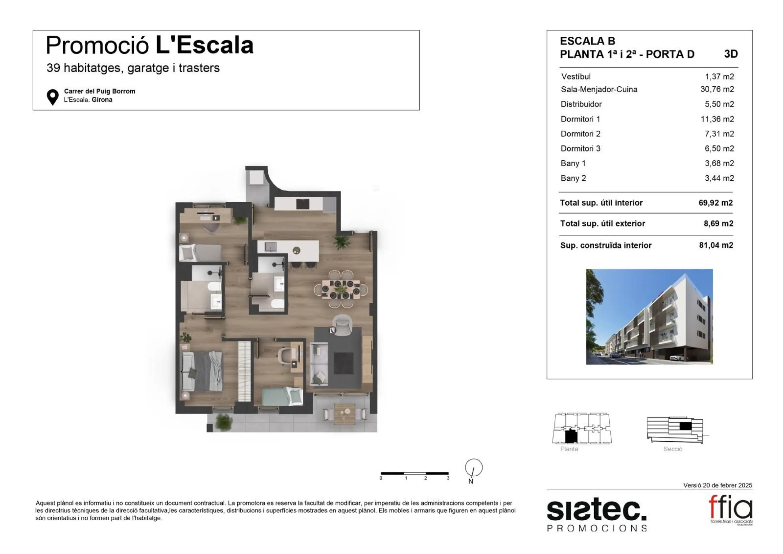 Obra nueva en la Escala , Costa Brava