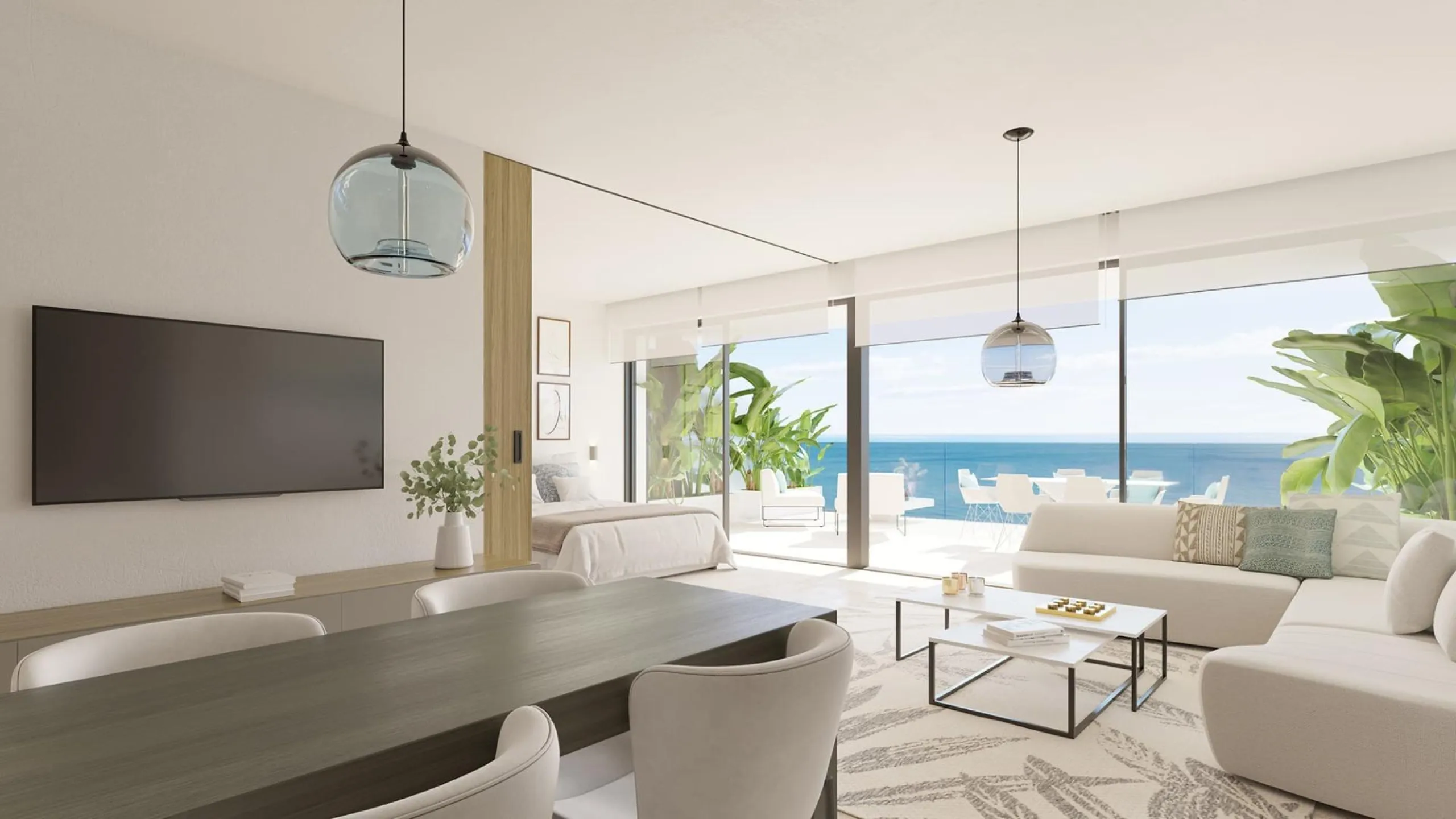 LUXURY RESIDENTIAL COMPLEX WITH SEA VIEWS IN EL HIGUERÓN & & Residential complex of 157 homes distributed in 4 buildings. The first two face east, with the properties arranged in such a way that some do not interfere with the views of the others, wh
