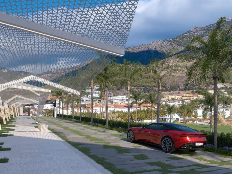 LUXURY RESIDENTIAL COMPLEX WITH SEA VIEWS IN EL HIGUERÓN & & Residential complex of 157 homes distributed in 4 buildings. The first two face east, with the properties arranged in such a way that some do not interfere with the views of the others, wh