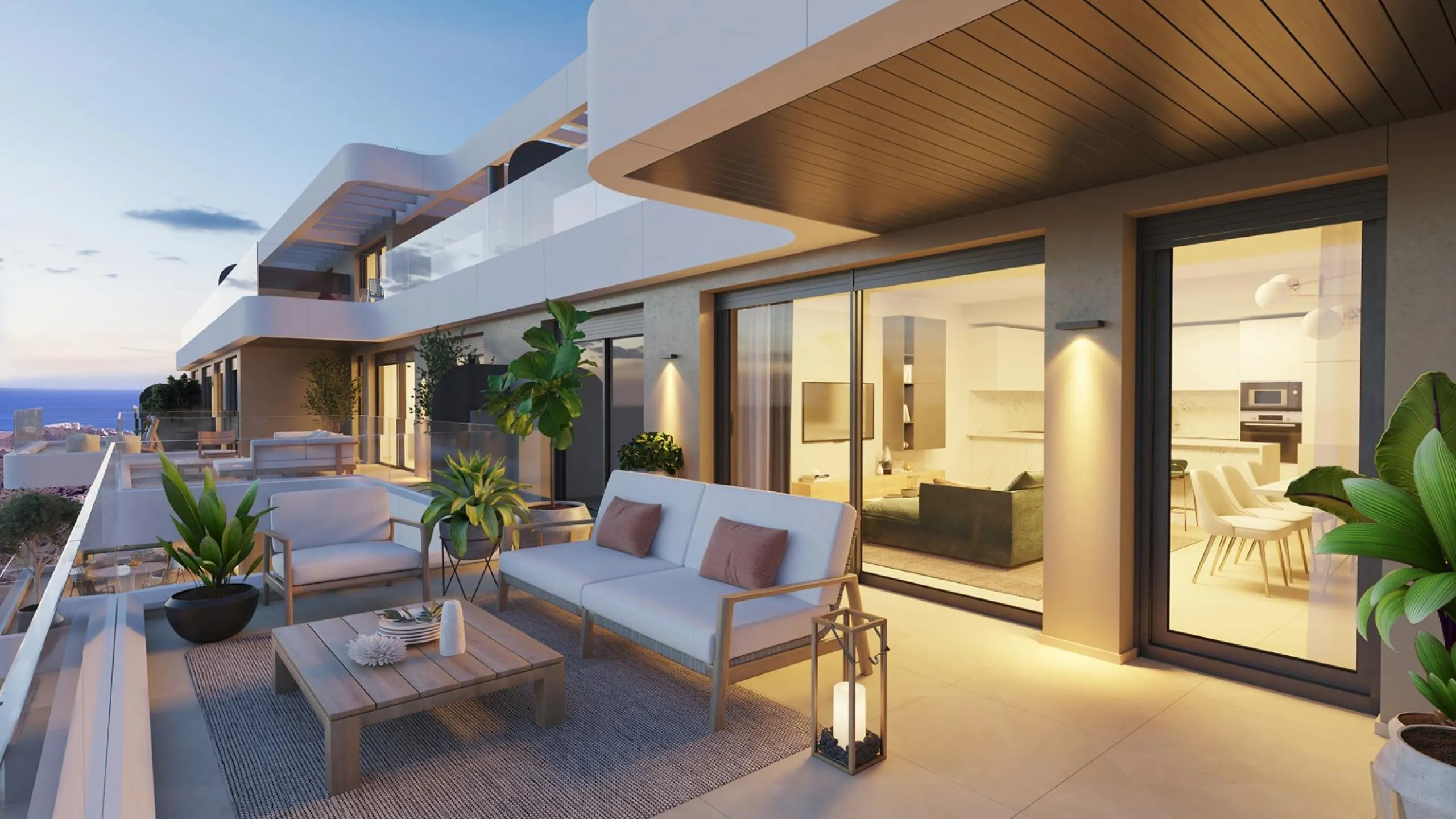 NEW BUILD RESIDENTIAL COMPLEX IN CALANOVA GOLF, MIJAS& & This luxury apartment complex offers a lifestyle that dreams are made of – a sumptuous residence featuring huge terraces with unbeatable views, a top-class golf course less than three minutes’
