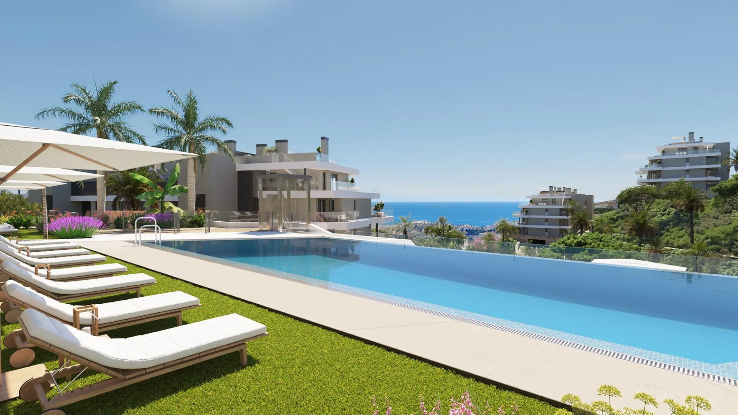 NEW BUILD RESIDENTIAL COMPLEX IN CALANOVA GOLF, MIJAS& & This luxury apartment complex offers a lifestyle that dreams are made of – a sumptuous residence featuring huge terraces with unbeatable views, a top-class golf course less than three minutes’
