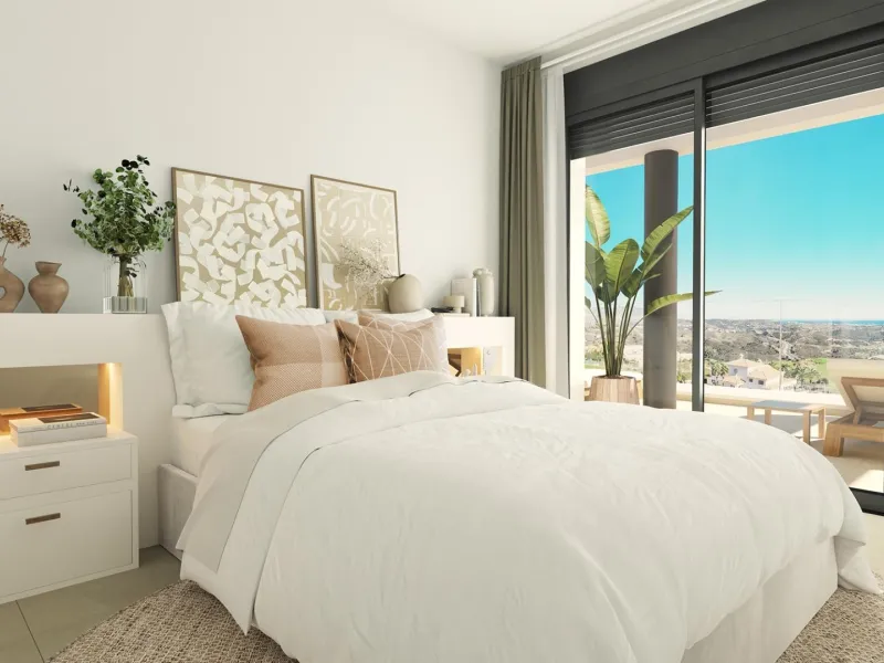 NEW BUILD RESIDENTIAL COMPLEX IN CALANOVA GOLF, MIJAS& & This luxury apartment complex offers a lifestyle that dreams are made of – a sumptuous residence featuring huge terraces with unbeatable views, a top-class golf course less than three minutes’