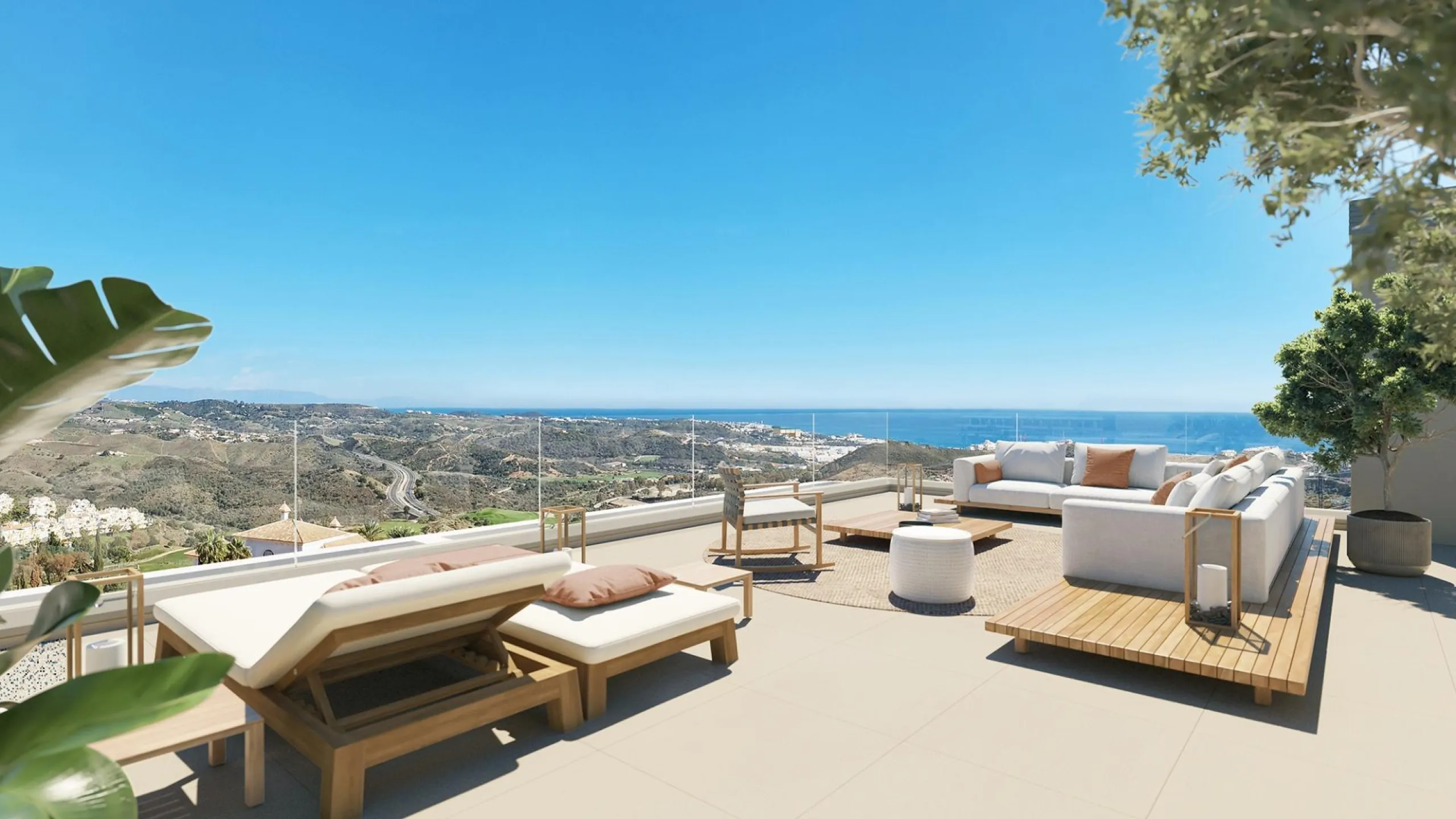 NEW BUILD RESIDENTIAL COMPLEX IN CALANOVA GOLF, MIJAS& & This luxury apartment complex offers a lifestyle that dreams are made of – a sumptuous residence featuring huge terraces with unbeatable views, a top-class golf course less than three minutes’