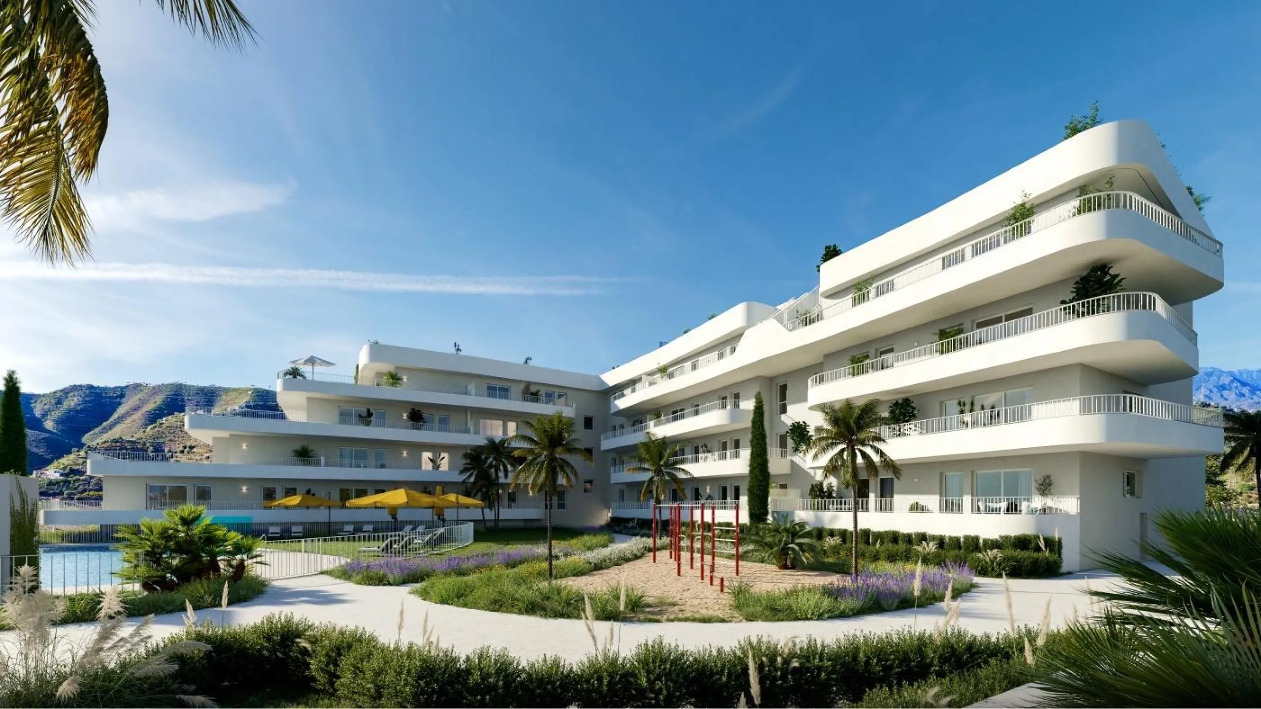 NEW BUILD RESIDENTIAL COMPLEX IN FUENGIROLA& & An exclusive New Build residential complex in Fuengirola to enjoy the privileged sunsets of the Costa del Sol.& & Consisting of two buildings with 74 apartments and penthouses, including two parki