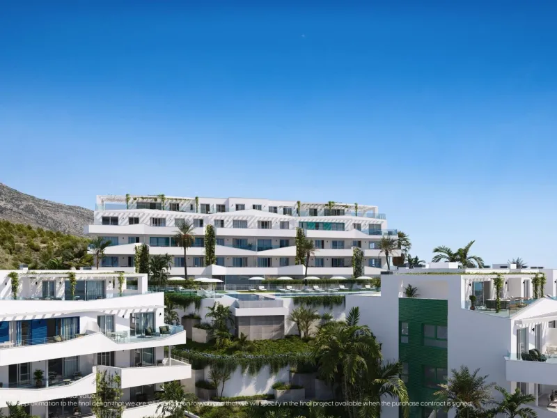 NEW BUILD RESIDENTIAL COMPLEX IN MIJAS& & New Build unique residential complex where you can relax and enjoy life to the fullest. Quality, nature, comfort and innovation are the principles that guide and inspire the design of 50 flats divided into 3