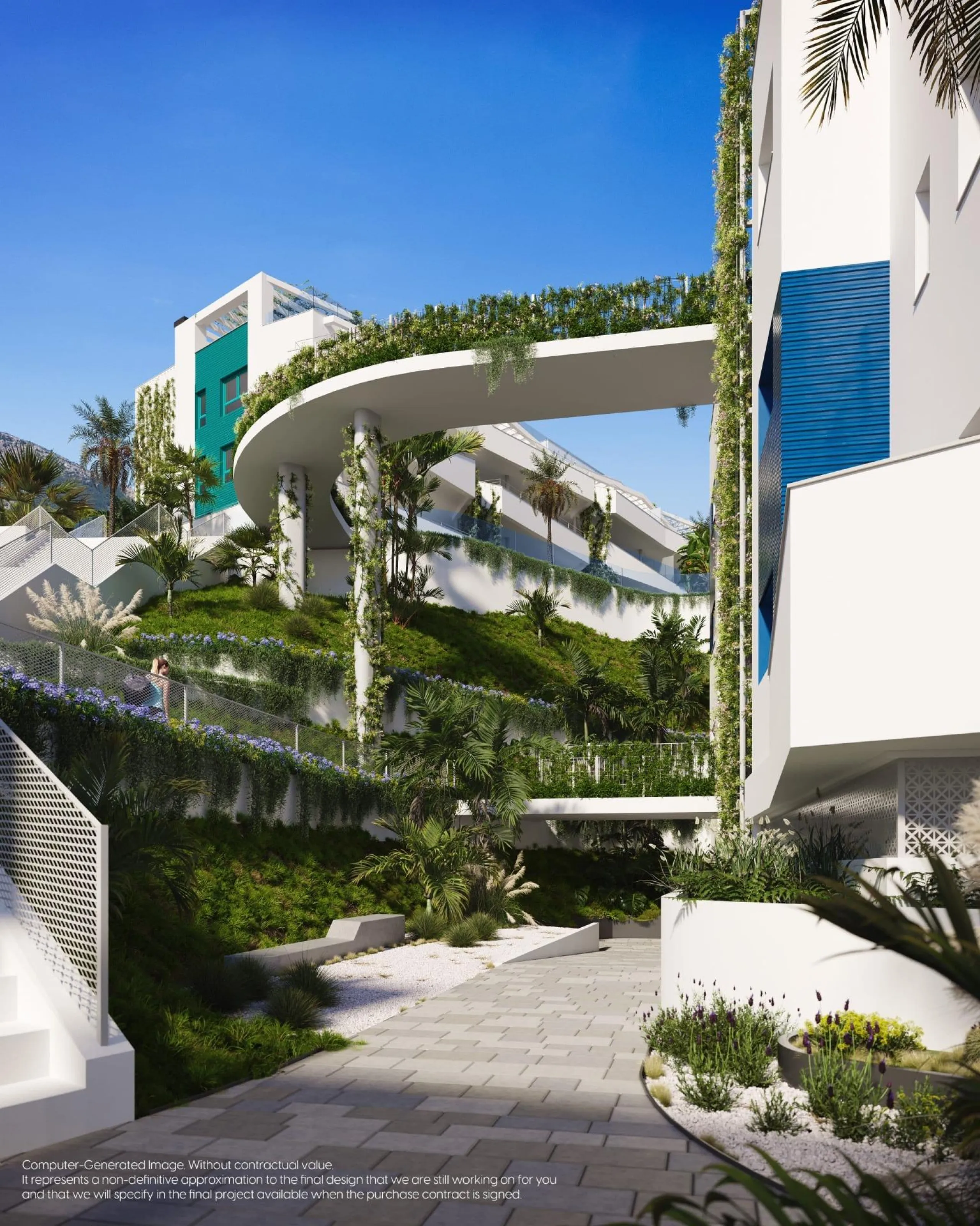 NEW BUILD RESIDENTIAL COMPLEX IN MIJAS& & New Build unique residential complex where you can relax and enjoy life to the fullest. Quality, nature, comfort and innovation are the principles that guide and inspire the design of 50 flats divided into 3
