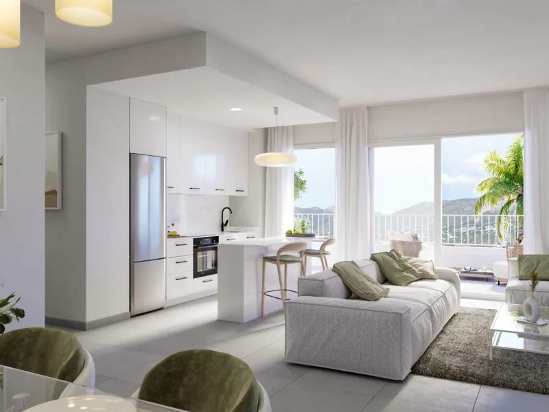 NEW BUILD RESIDENTIAL COMPLEX IN FUENGIROLA& & An exclusive New Build residential complex in Fuengirola to enjoy the privileged sunsets of the Costa del Sol.& & Consisting of two buildings with 74 apartments and penthouses, including two parki