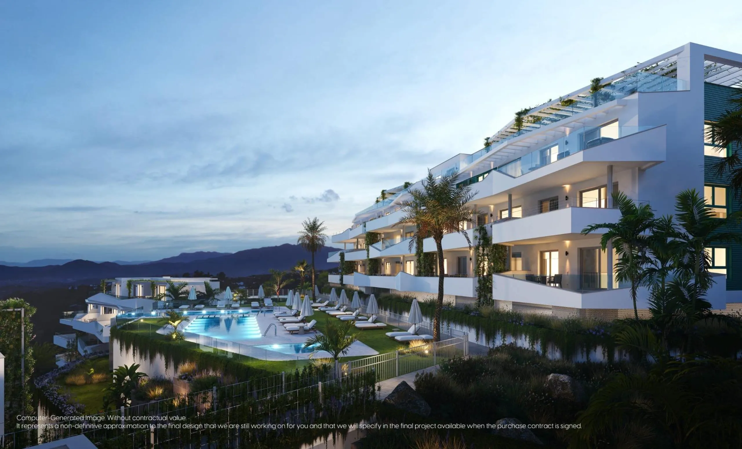 NEW BUILD RESIDENTIAL COMPLEX IN MIJAS& & New Build unique residential complex where you can relax and enjoy life to the fullest. Quality, nature, comfort and innovation are the principles that guide and inspire the design of 50 flats divided into 3