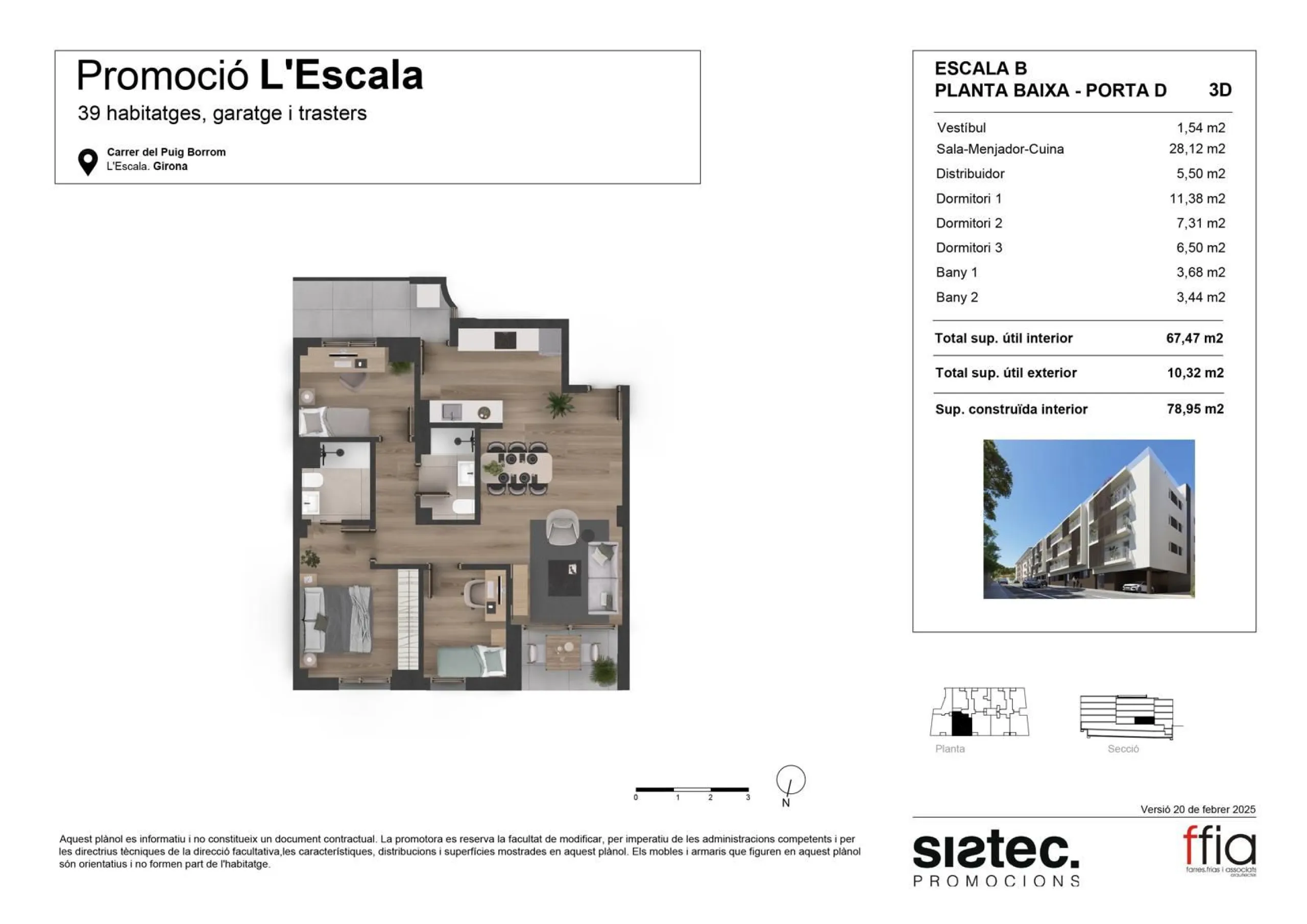 Obra nueva en la Escala , Gerona