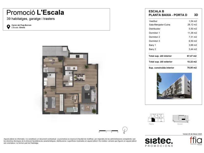 Obra nueva en la Escala , Gerona