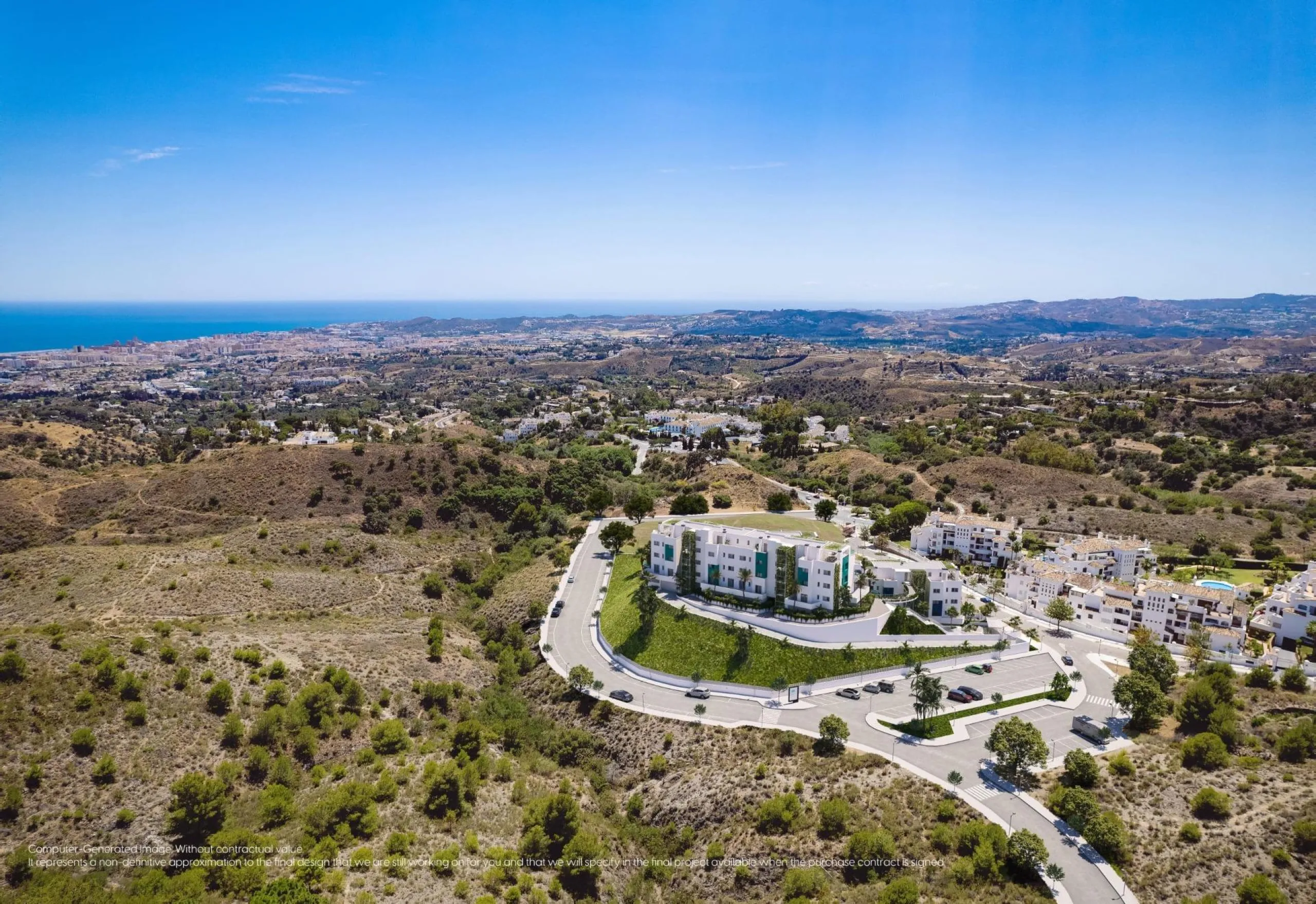 NEW BUILD RESIDENTIAL COMPLEX IN MIJAS& & New Build unique residential complex where you can relax and enjoy life to the fullest. Quality, nature, comfort and innovation are the principles that guide and inspire the design of 50 flats divided into 3