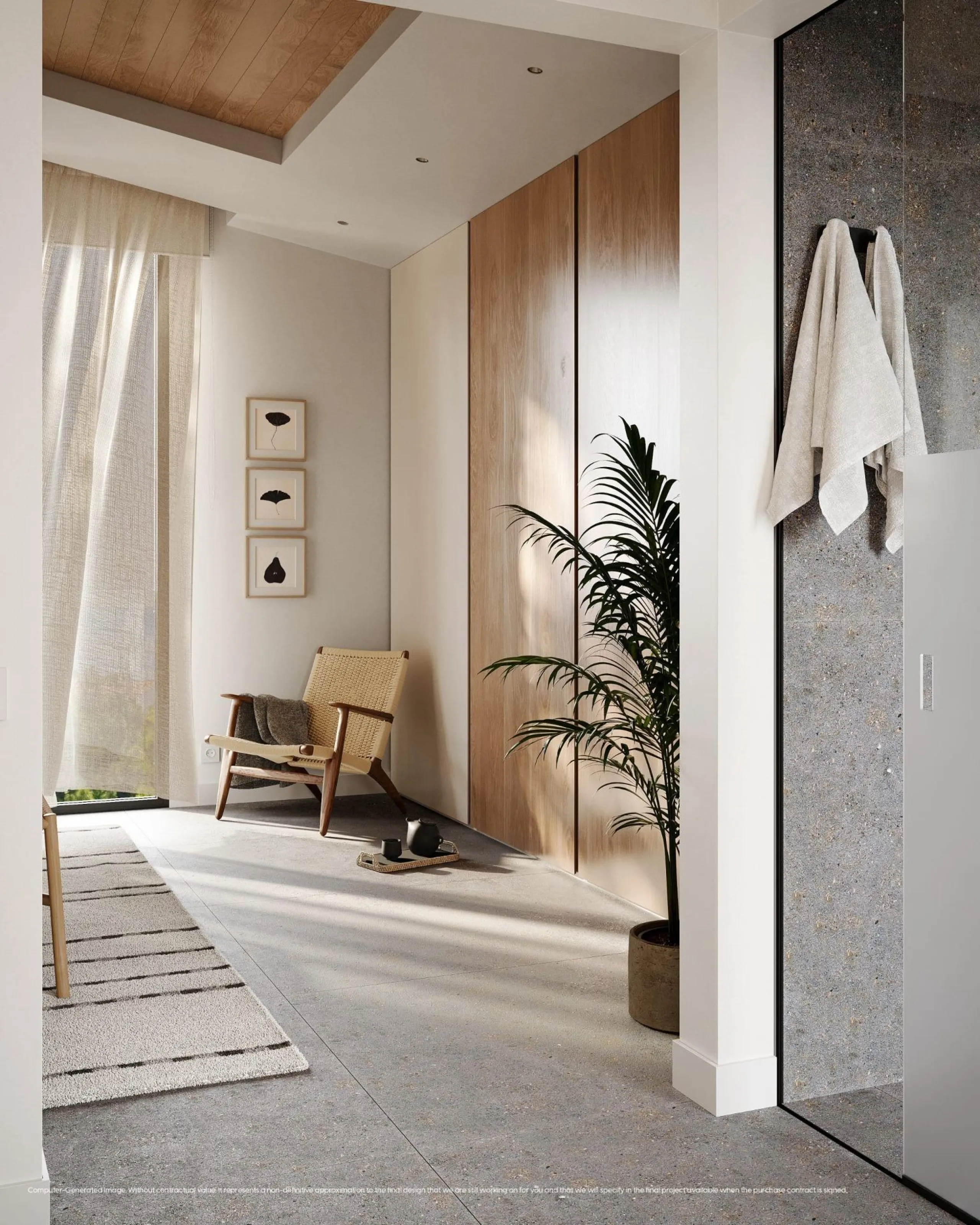 NEW BUILD VILLAS WITH SEA VIEWS IN LA CALA DE MIJAS& & Starting from the traditional silhouette of a house, the primordial pentagon, the design team has evolved these geometric lines to create a symbiosis with the existing vegetation, establishing a