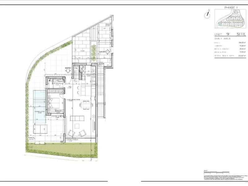 NEW BUILD VILLAS WITH SEA VIEWS IN LA CALA DE MIJAS& & Starting from the traditional silhouette of a house, the primordial pentagon, the design team has evolved these geometric lines to create a symbiosis with the existing vegetation, establishing a