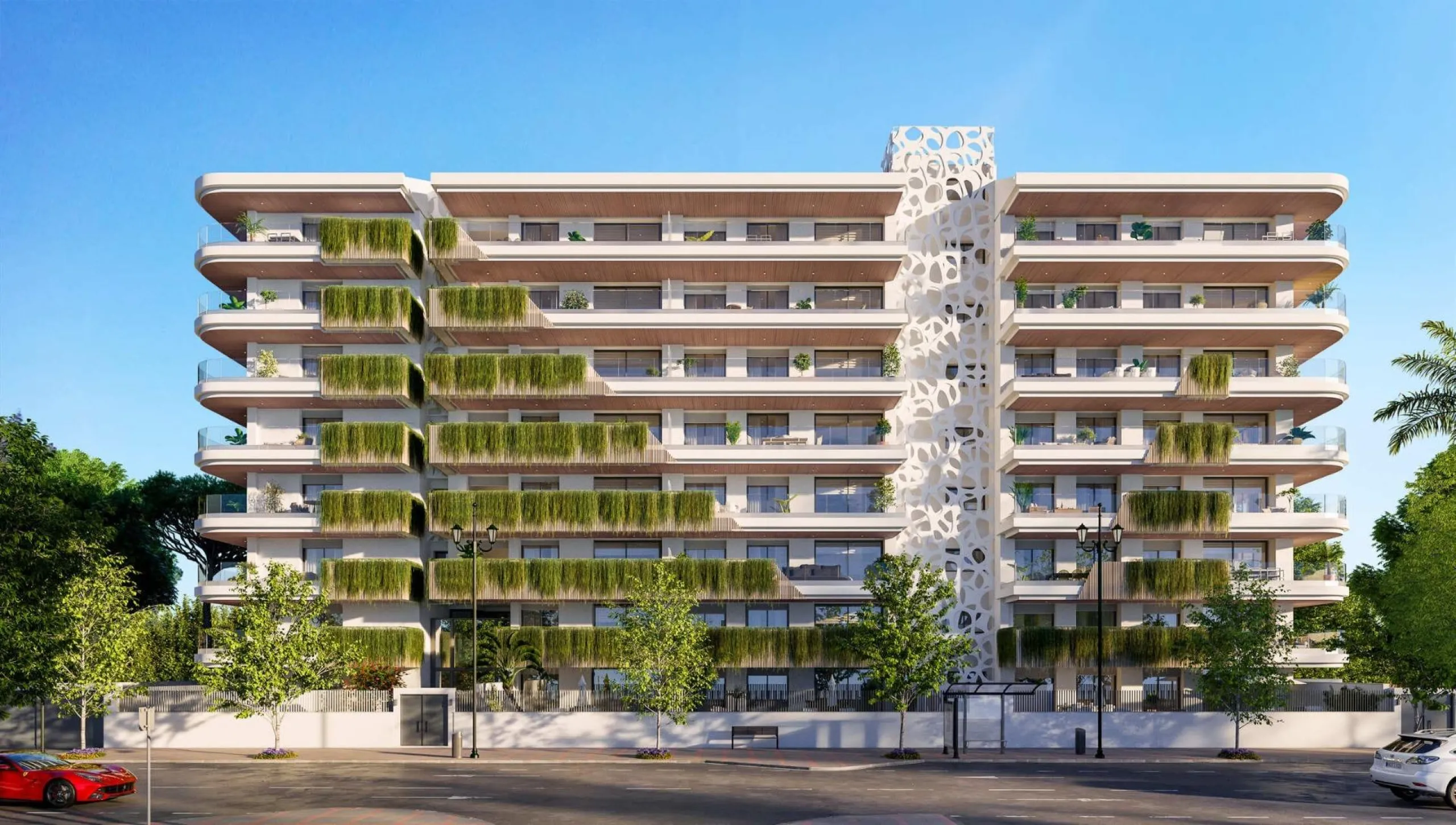 NEW BUILD RESIDENTIAL COMPLEX IN FUENGIROLA& & New build development, just a few metres from the beach, in the most exclusive area of Fuengirola city centre.& & Reidential complex is an exclusive development of 116 new build apartments in the 
