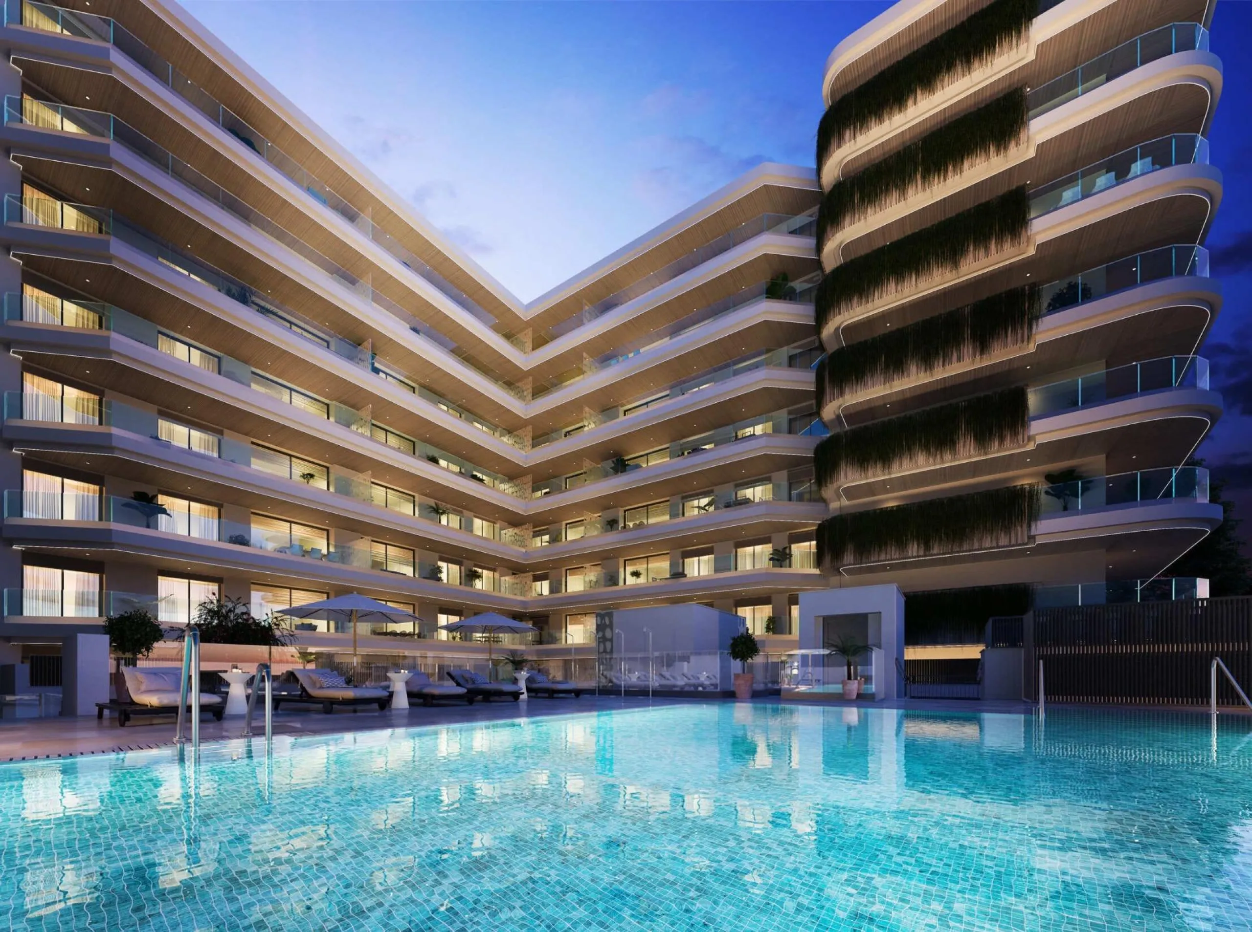 NEW BUILD RESIDENTIAL COMPLEX IN FUENGIROLA& & New build development, just a few metres from the beach, in the most exclusive area of Fuengirola city centre.& & Reidential complex is an exclusive development of 116 new build apartments in the 